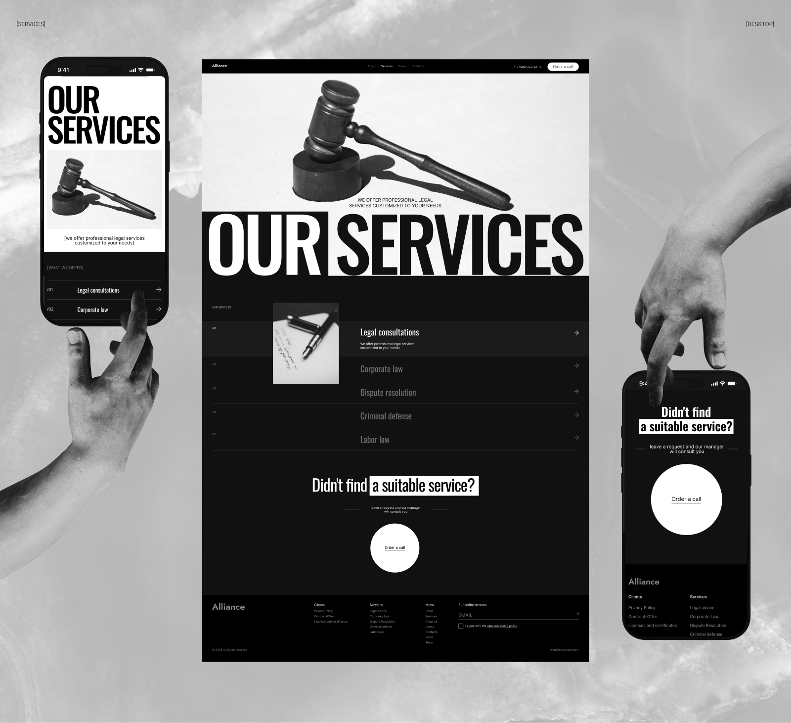 Alliance | Law firm — Изображение №6 — Интерфейсы на Dprofile