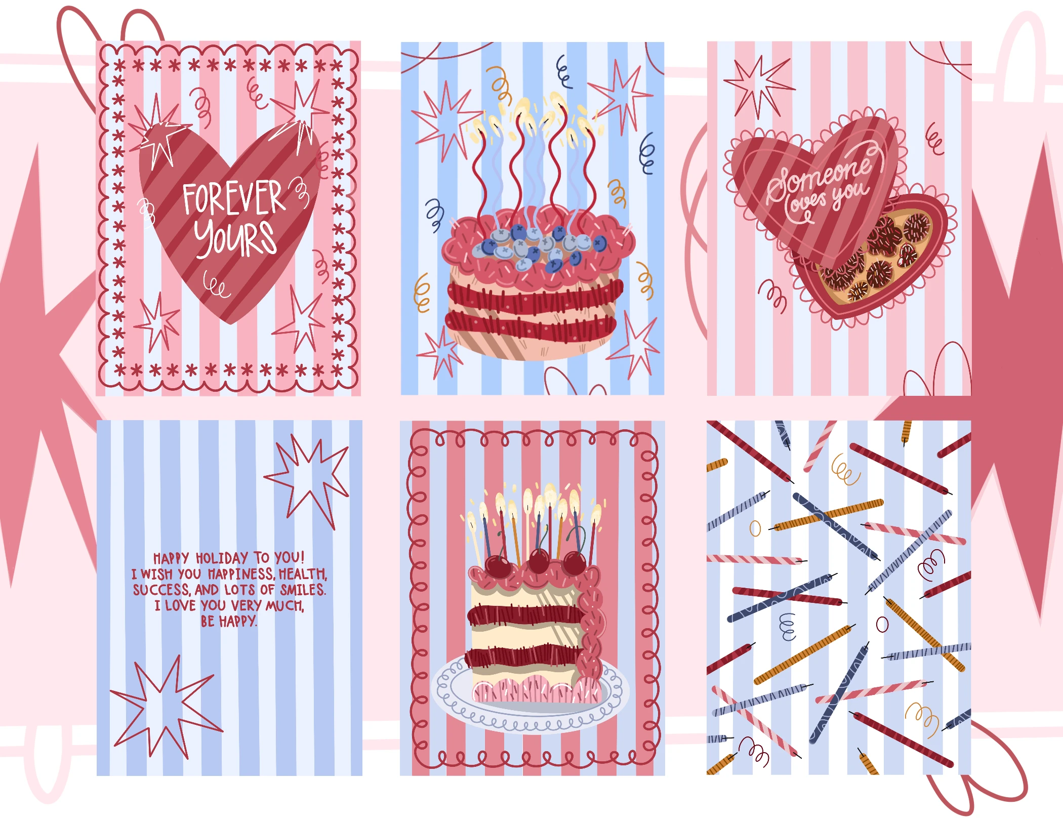 Illustration for postcard/открытки — Изображение №2 — Иллюстрация, Графика на Dprofile