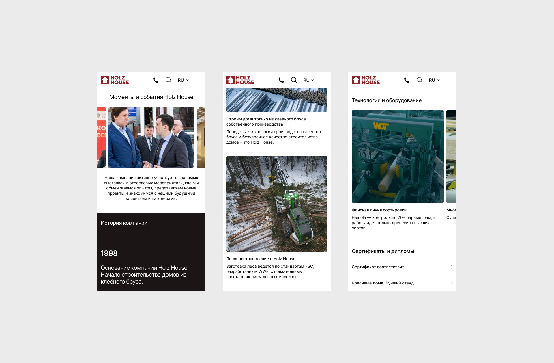 Holz House — Изображение №10 — Интерфейсы на Dprofile