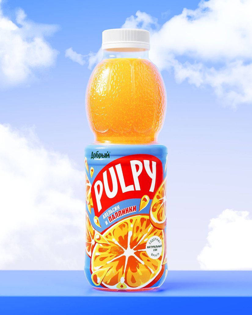 PULPY: Редизайн упаковки — Изображение №2 — Брендинг, Иллюстрация на Dprofile