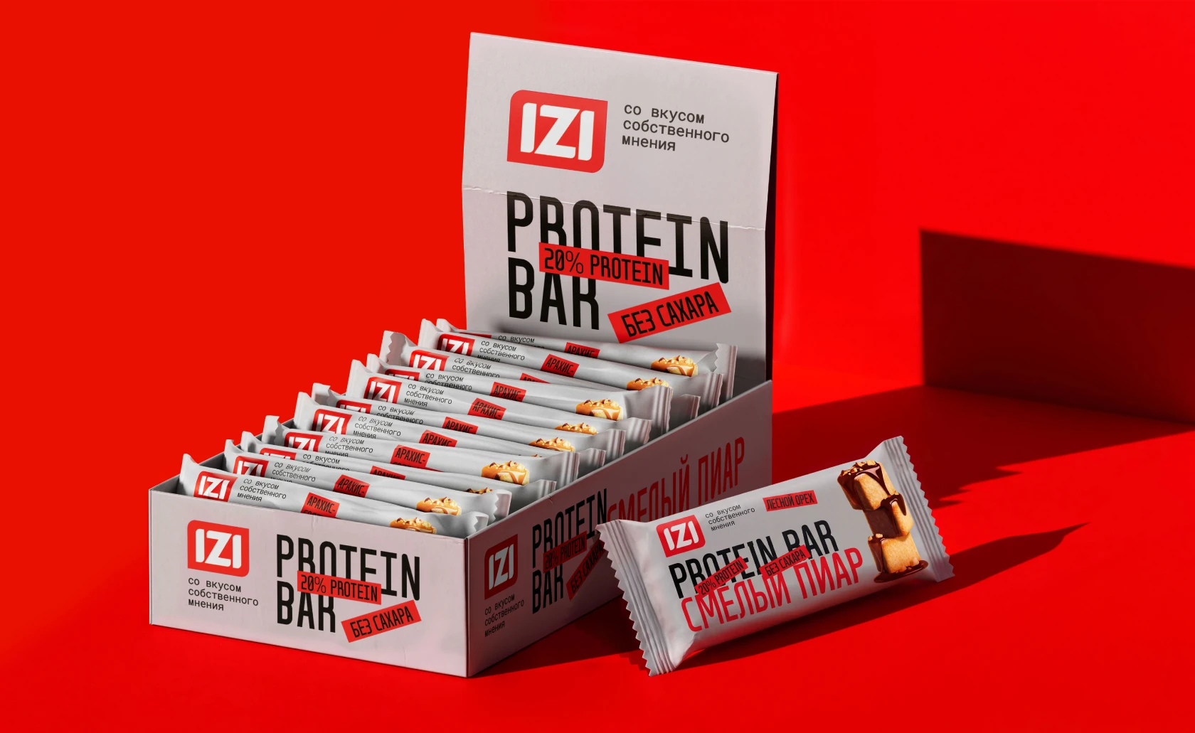 IZI: протеиновые снеки со вкусом собственного мнения — Изображение №3 — Брендинг, Графика на Dprofile