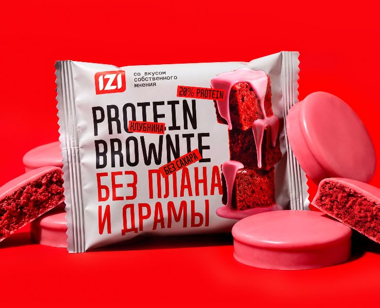 IZI: протеиновые снеки со вкусом собственного мнения — Брендинг, Графика на Dprofile