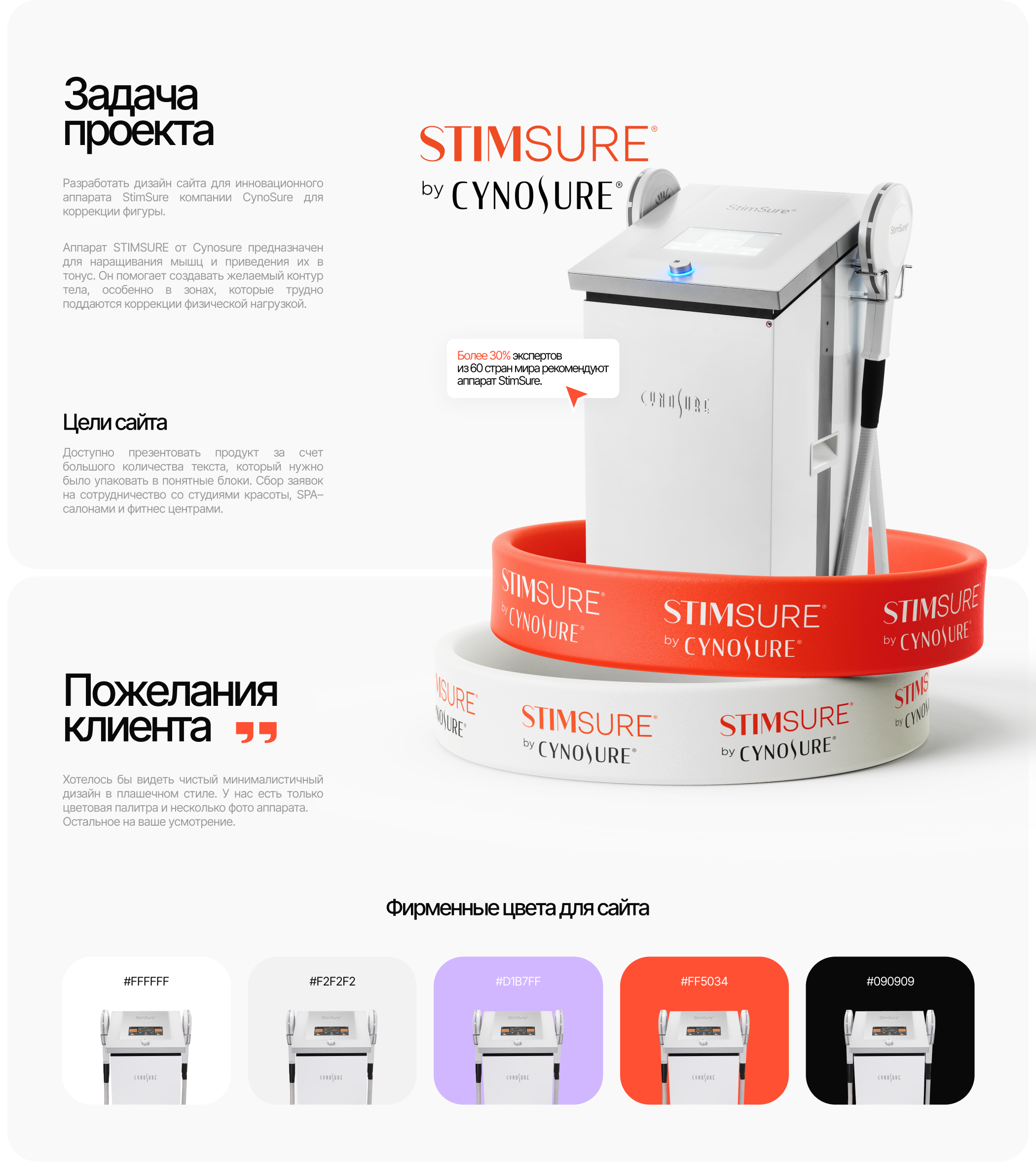 Аппарат StimSure | beauty website — Изображение №2 — Интерфейсы на Dprofile