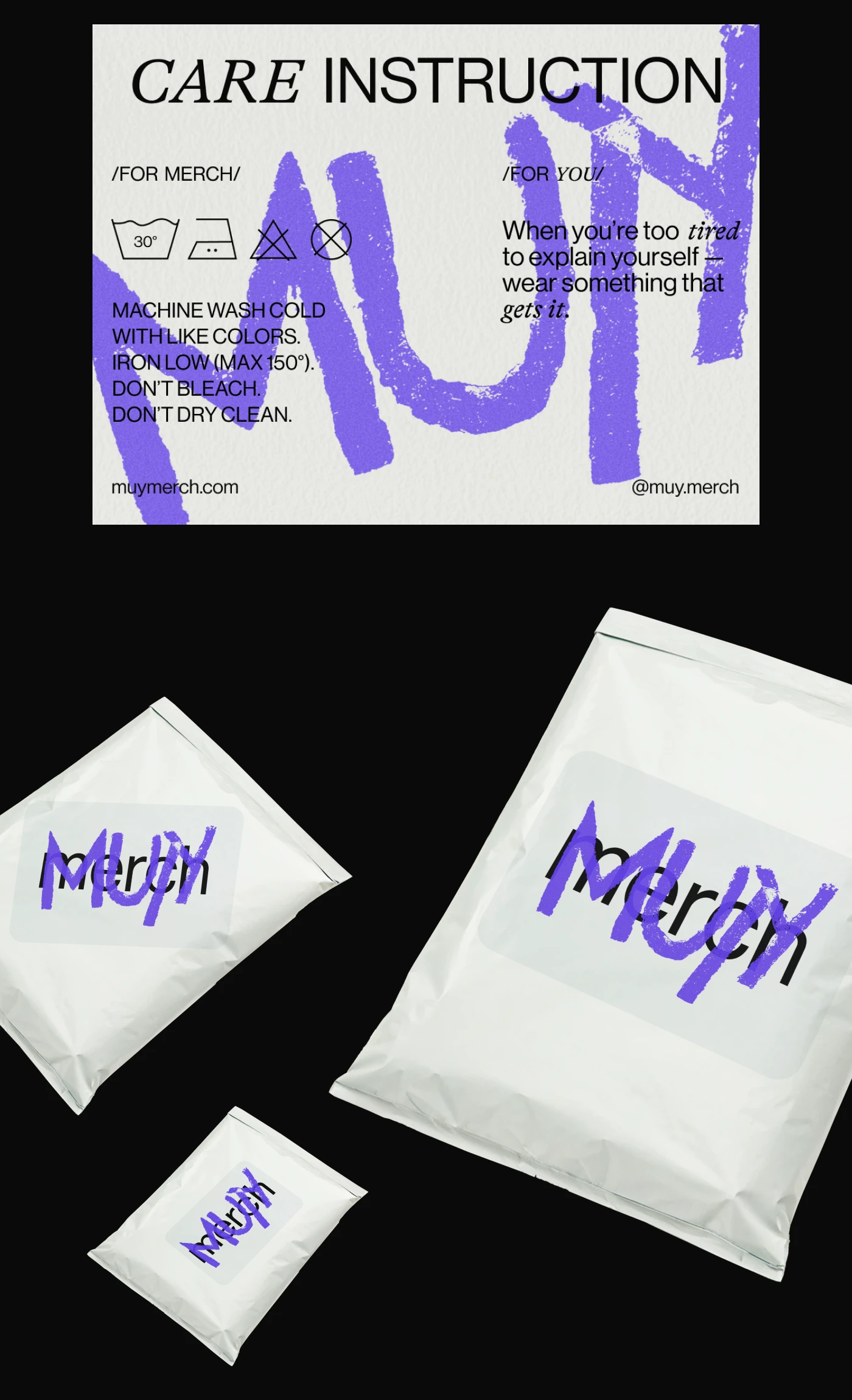 MU/Y merch | Brand identity — Изображение №11 — Брендинг на Dprofile