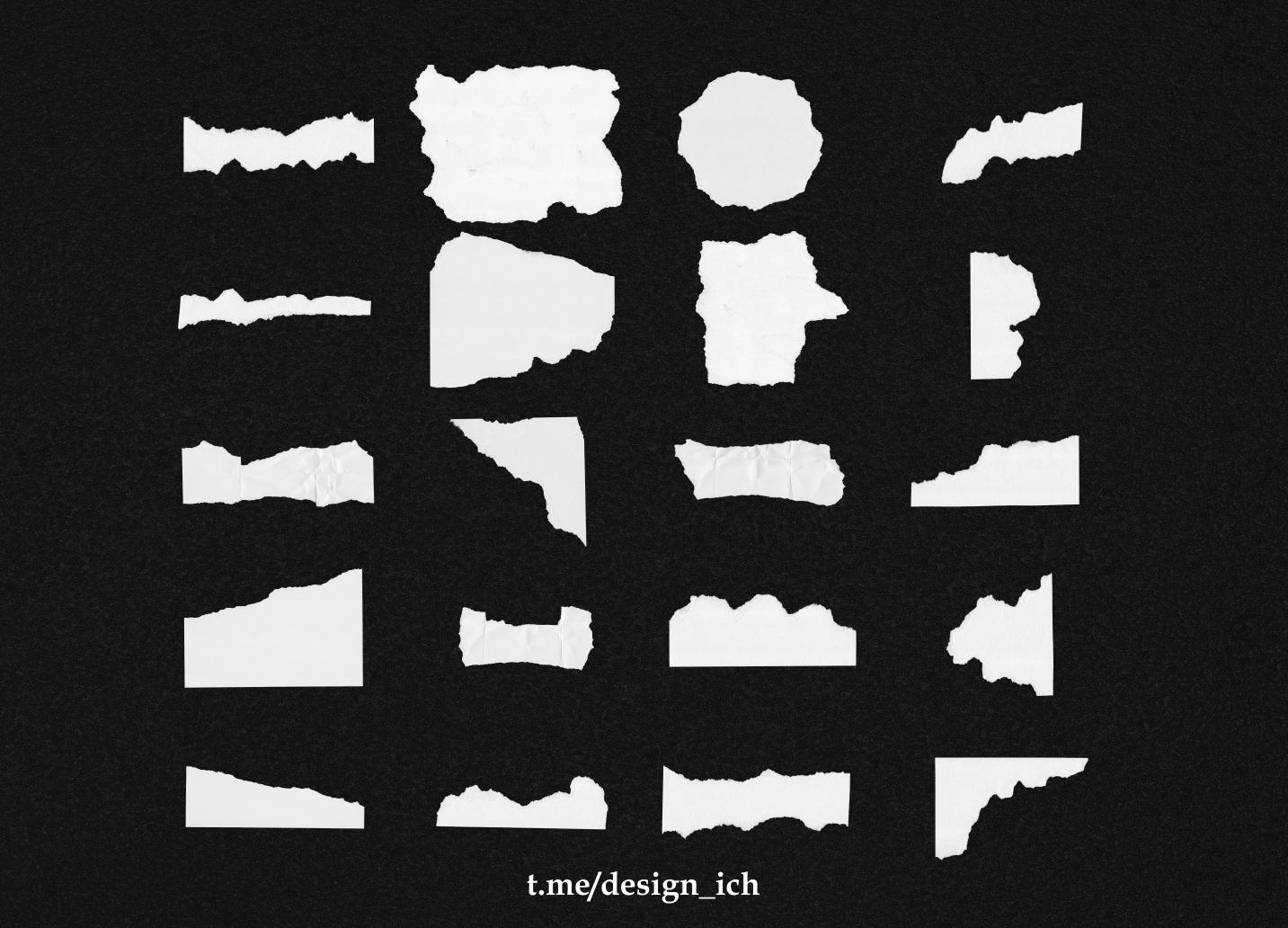 20 Кусочков Бумаги | Скачать бесплатно для коммерции — Изображение №2 — Графика на Dprofile