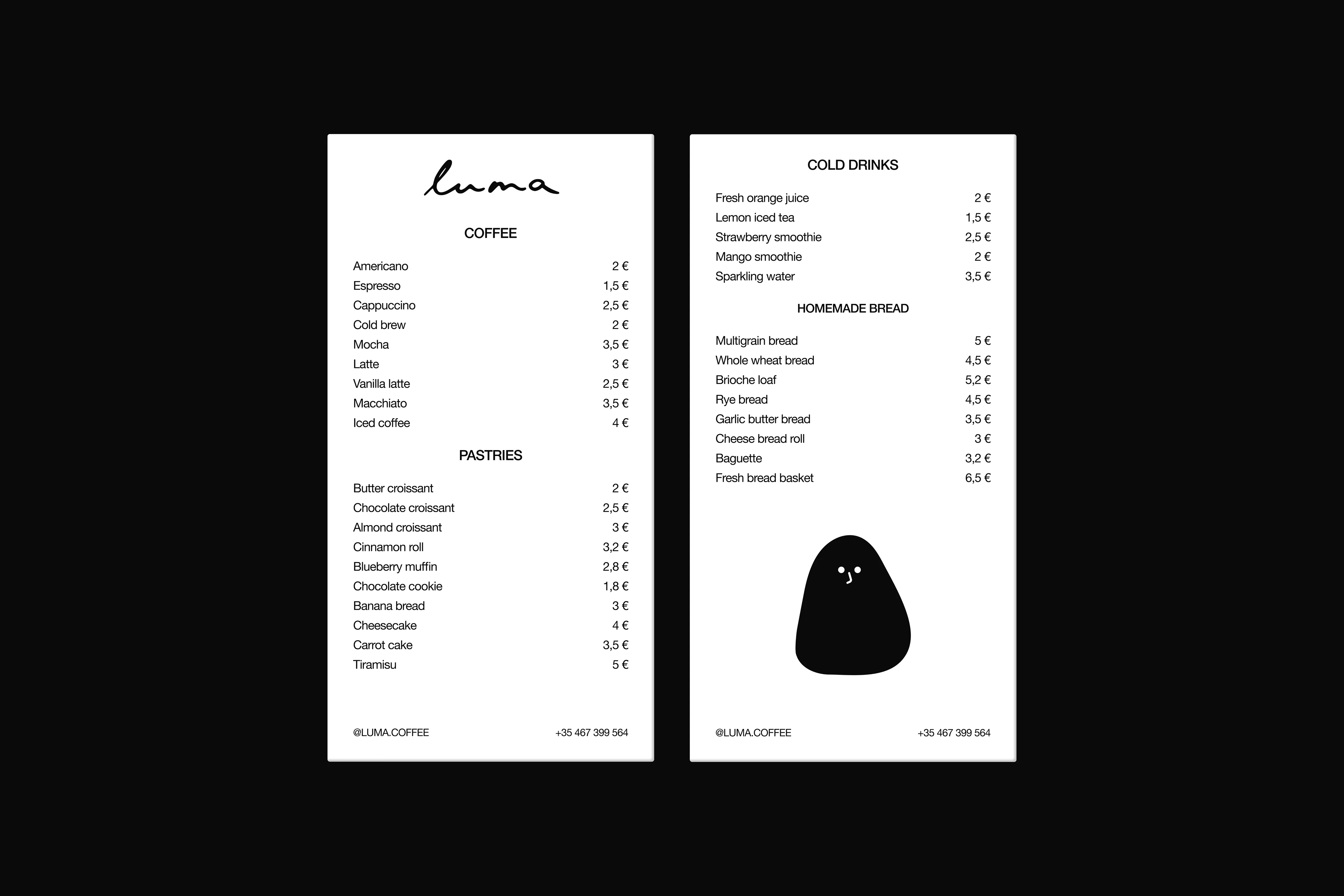 luma | Фирменный стиль для кофейни — Изображение №3 — Брендинг на Dprofile