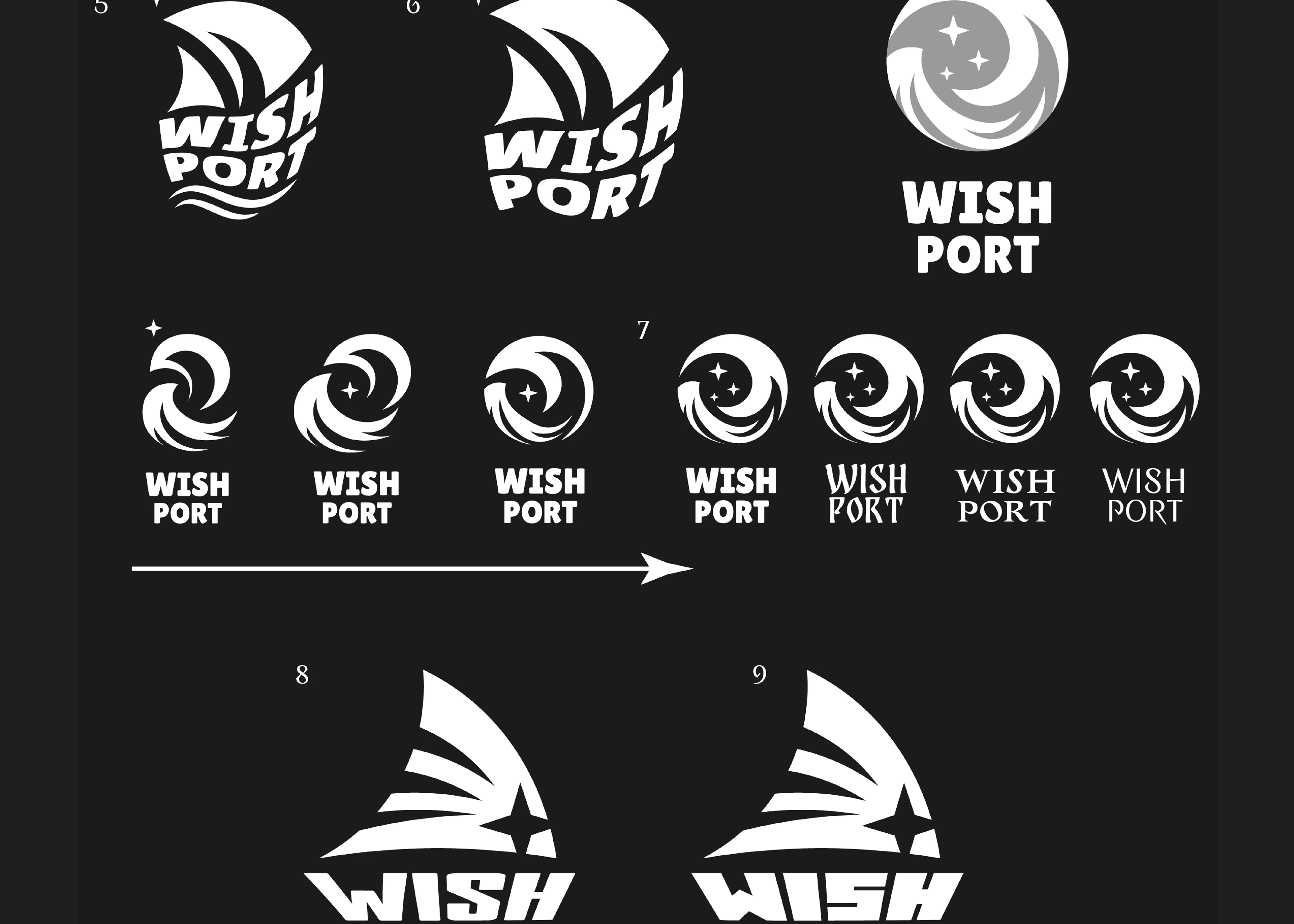 Разработка логотипа для издательства "Wish Port" — Изображение №5 — Брендинг на Dprofile