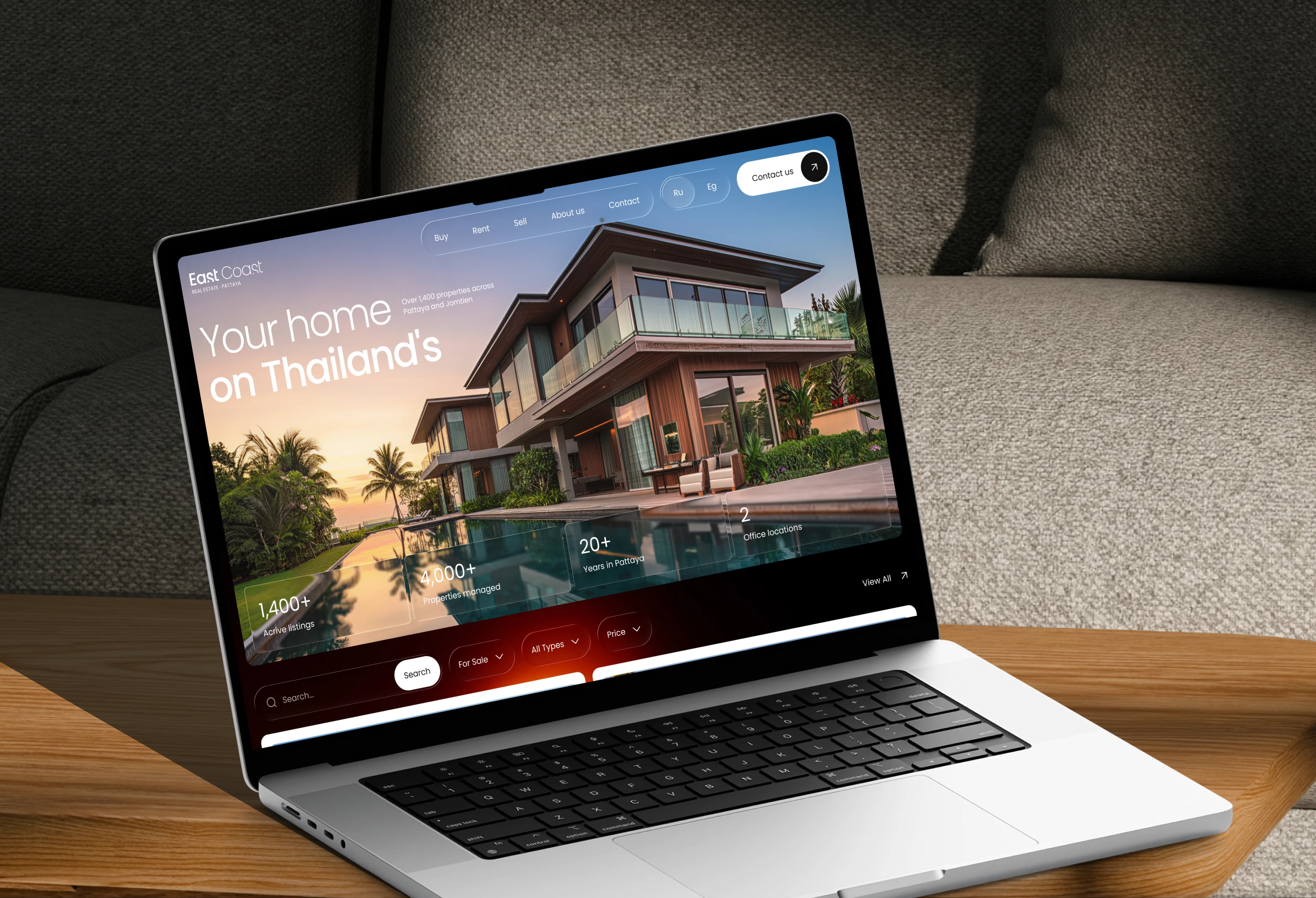 East Coast Real Estate | Web Design Concept — Изображение №4 — Интерфейсы на Dprofile