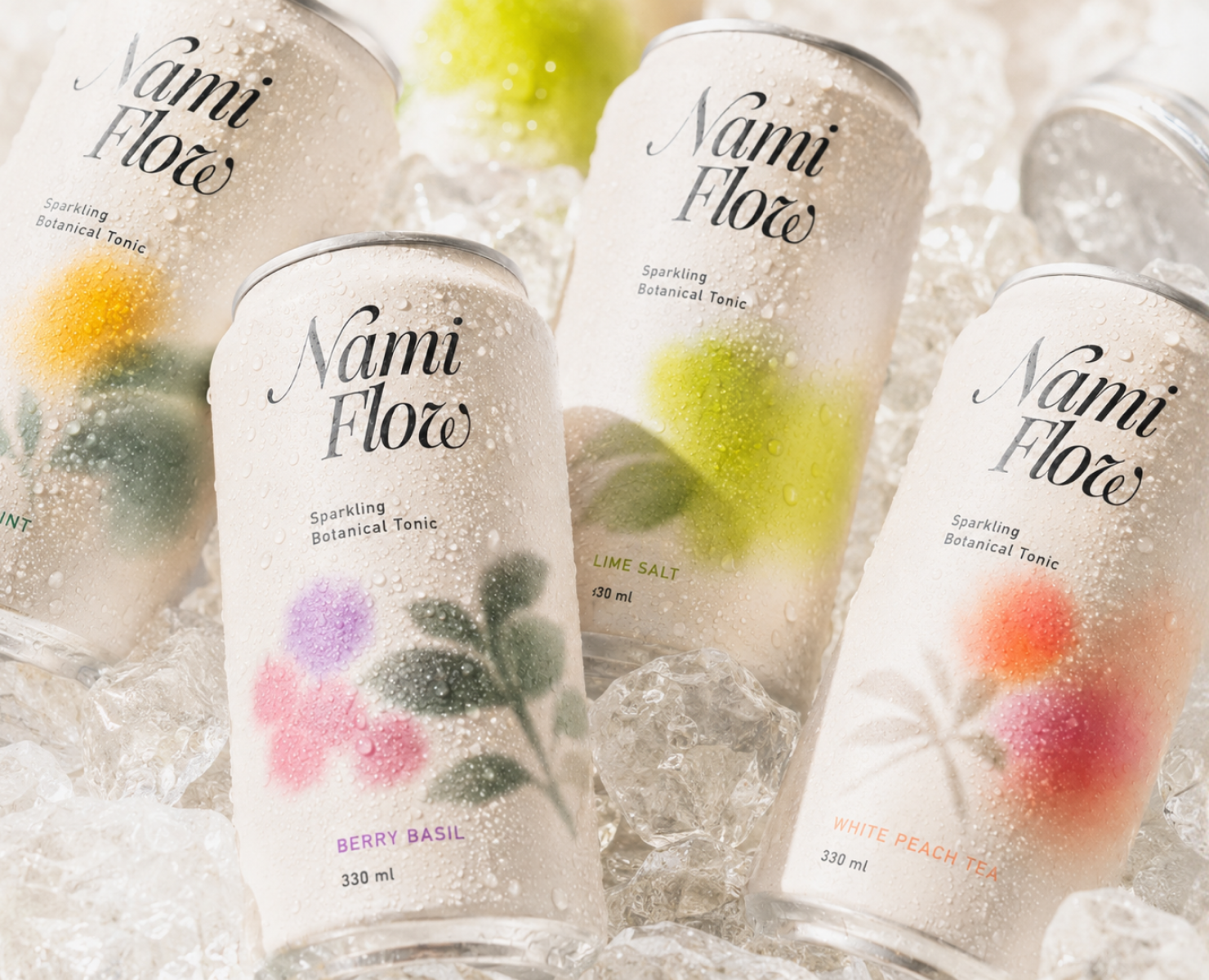 NAMI FLOW — Botanical Drink Identity — Брендинг, Промдизайн на Dprofile