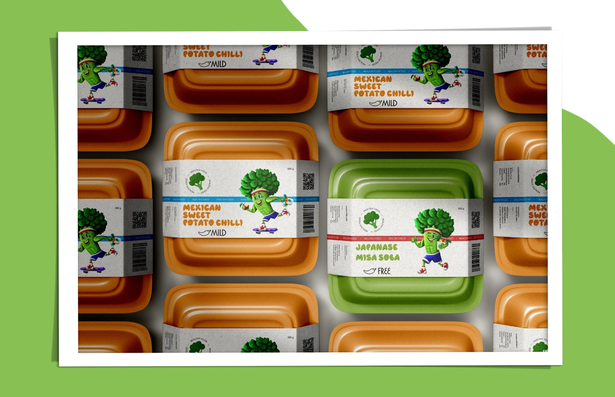 Маскот для магазина правильного питания. Персонаж Брок Коля. — Изображение №6 — Брендинг, Иллюстрация на Dprofile