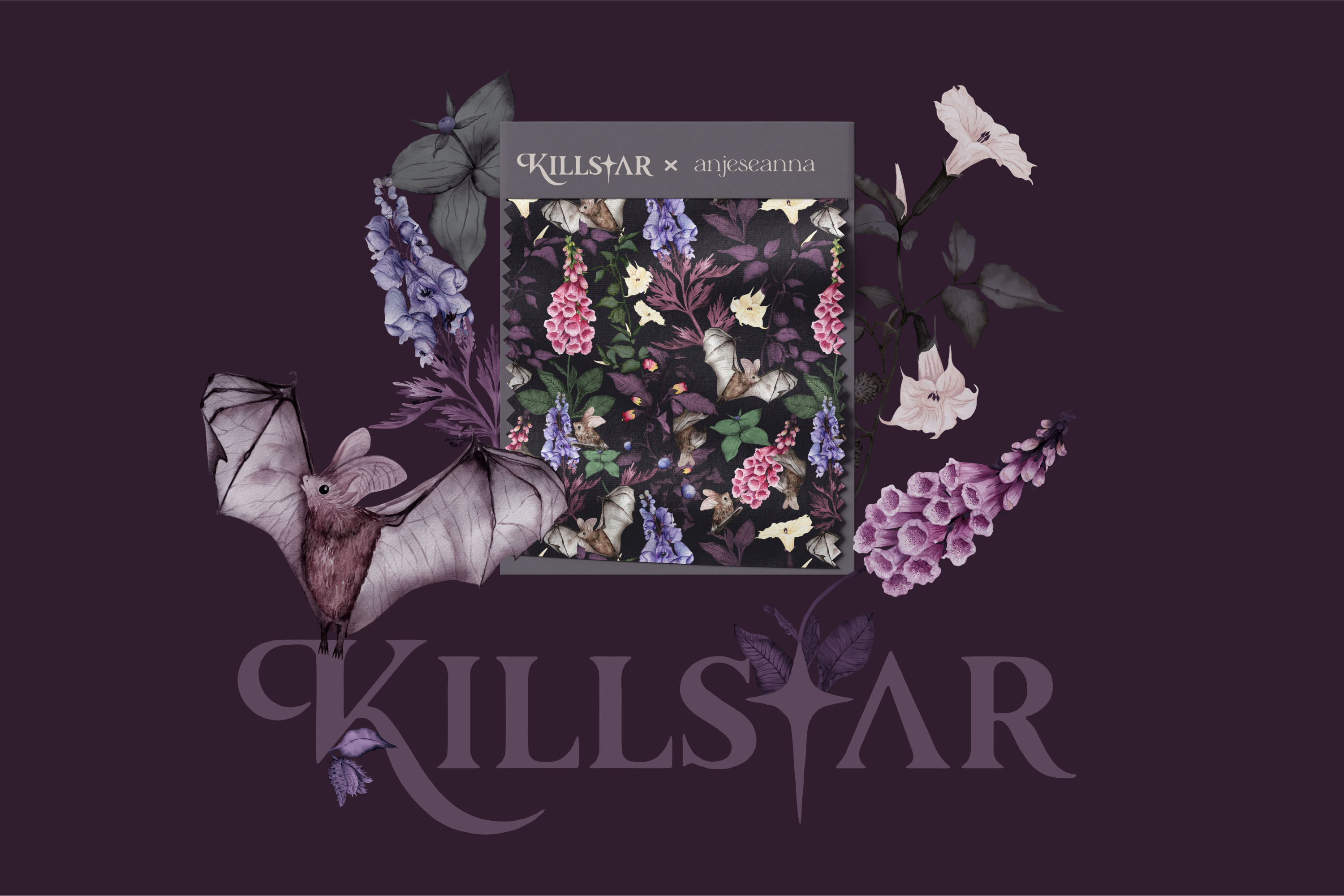 Цветочный паттерн для KILLSTAR (UK) — Изображение №7 — Иллюстрация на Dprofile