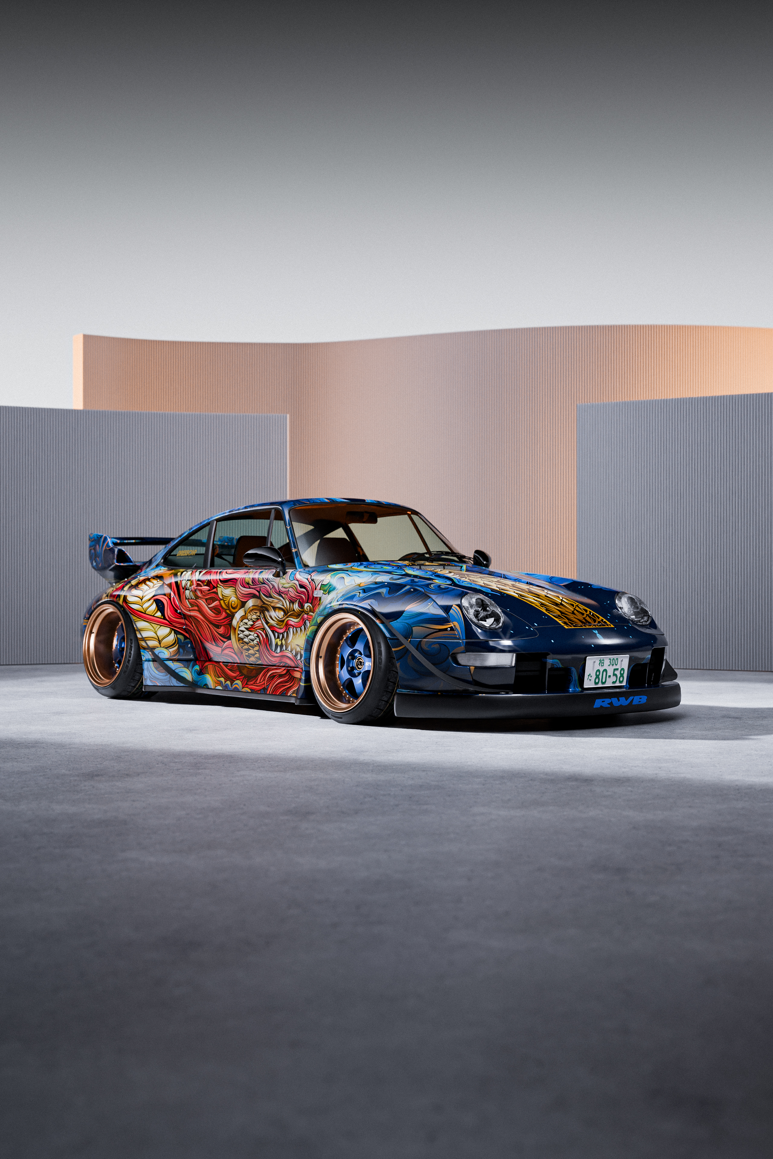 Porsche 911 RWB — Изображение №1 — Иллюстрация, 3D на Dprofile