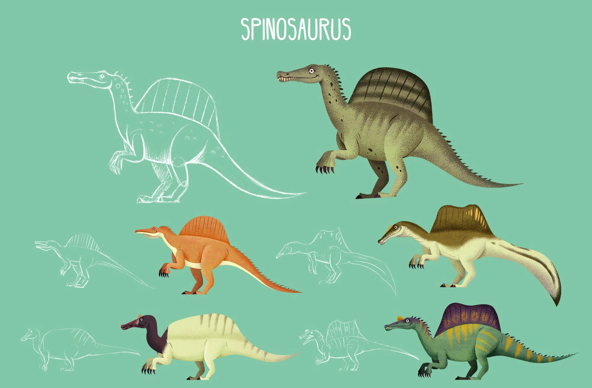 Динозавры — Изображение №8 — Иллюстрация, Анимация на Dprofile