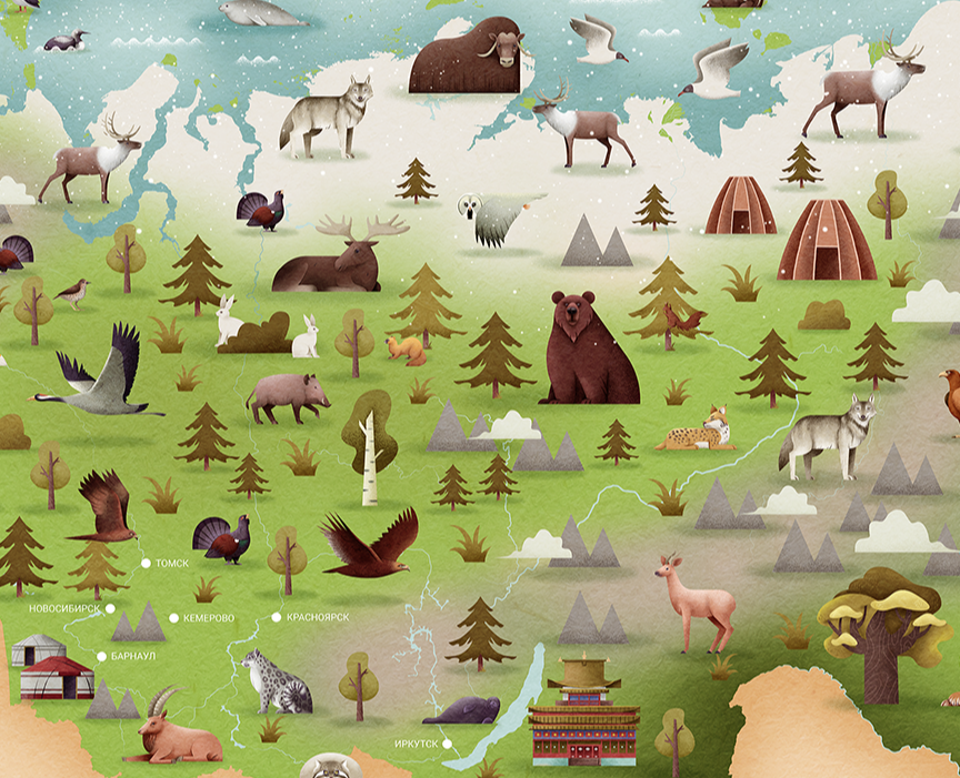 Карта России на Dprofile