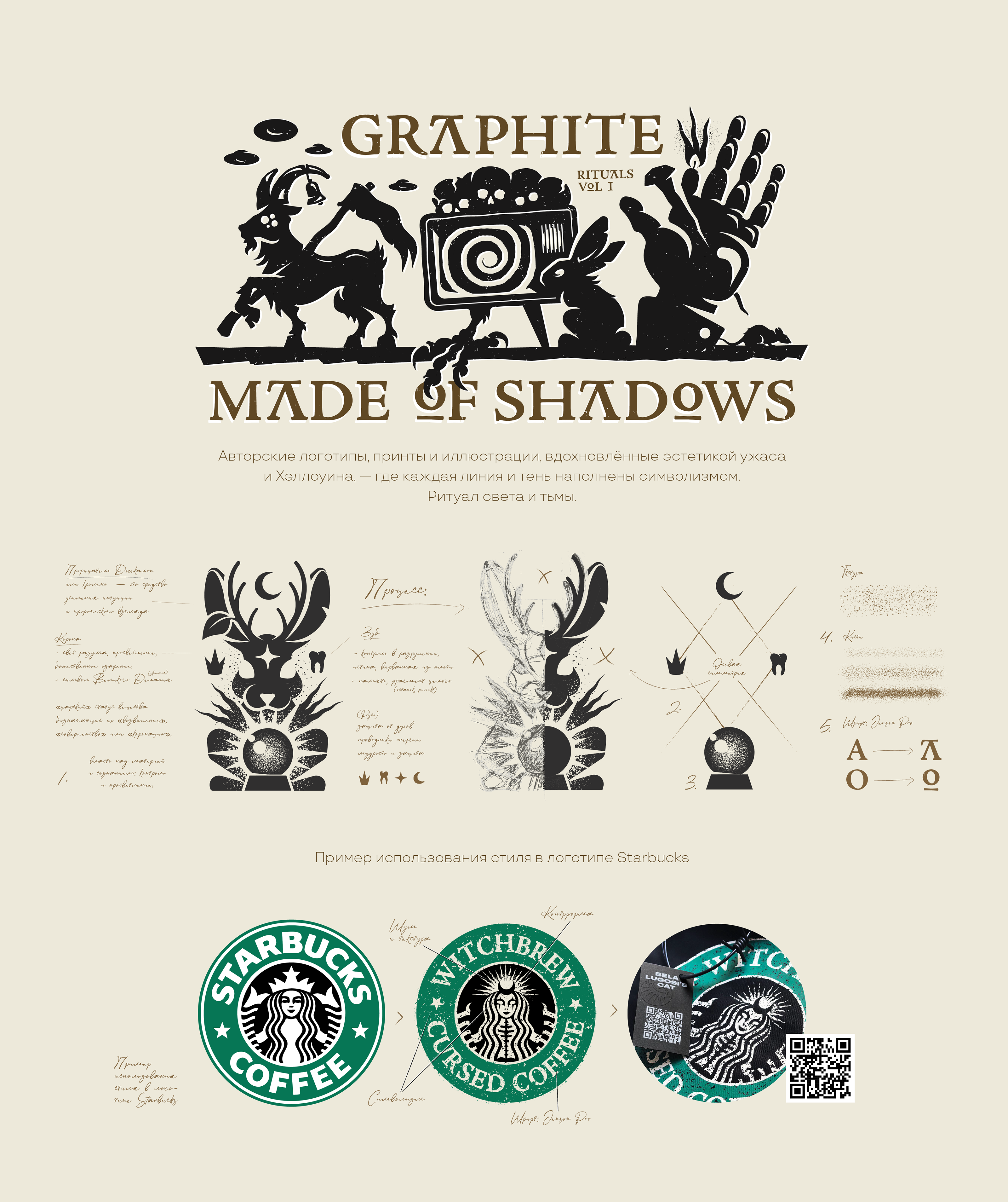 Иллюстрации Graphite Rituals — Изображение №1 — Брендинг, Иллюстрация на Dprofile