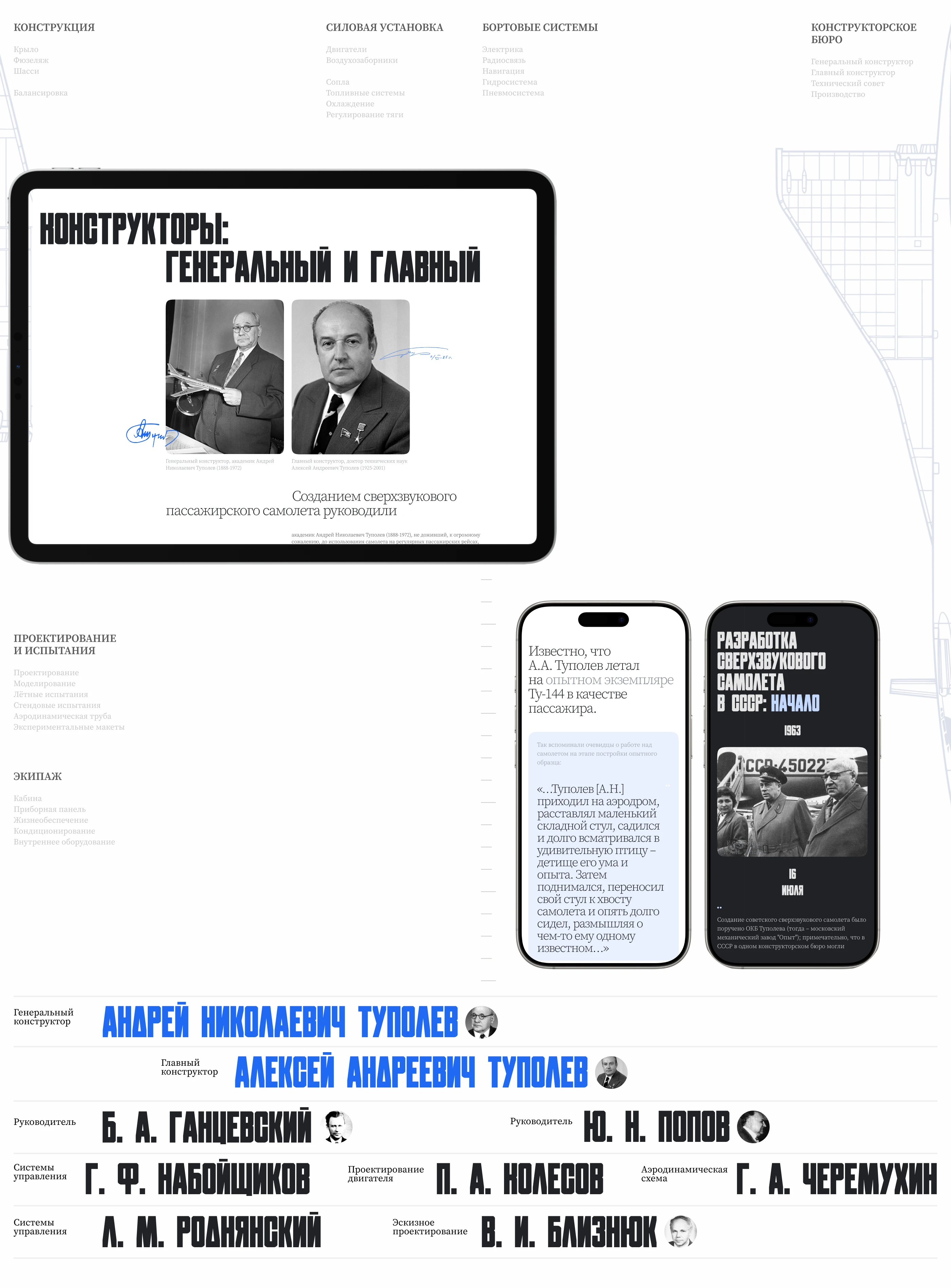 ТУ-144 первый сверхзвуковой пассажирский  самолет — Изображение №11 — Интерфейсы, Анимация на Dprofile