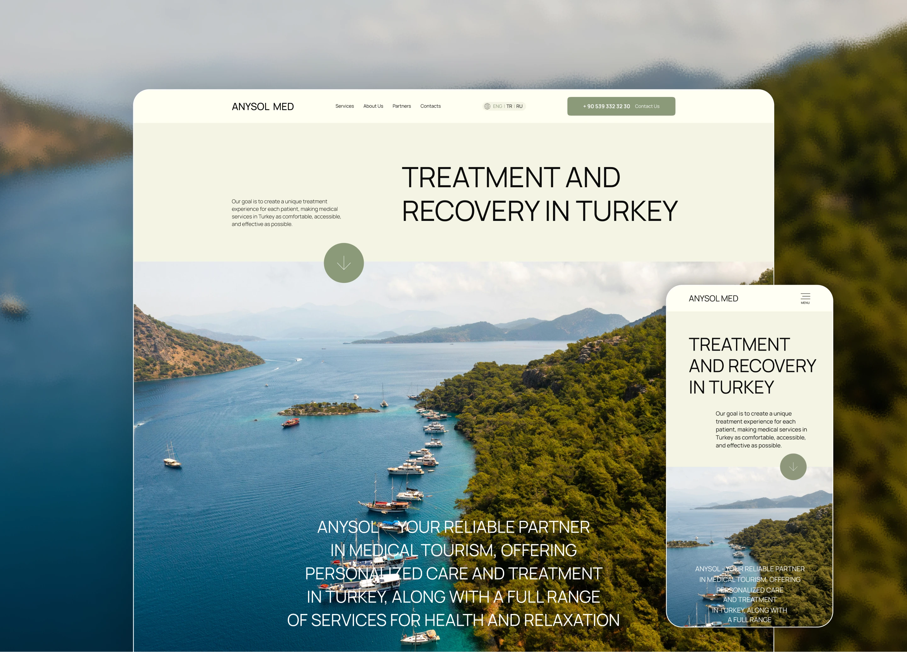 Дизайн сайта для медицинского туризма в Турции — Изображение №1 — Интерфейсы на Dprofile