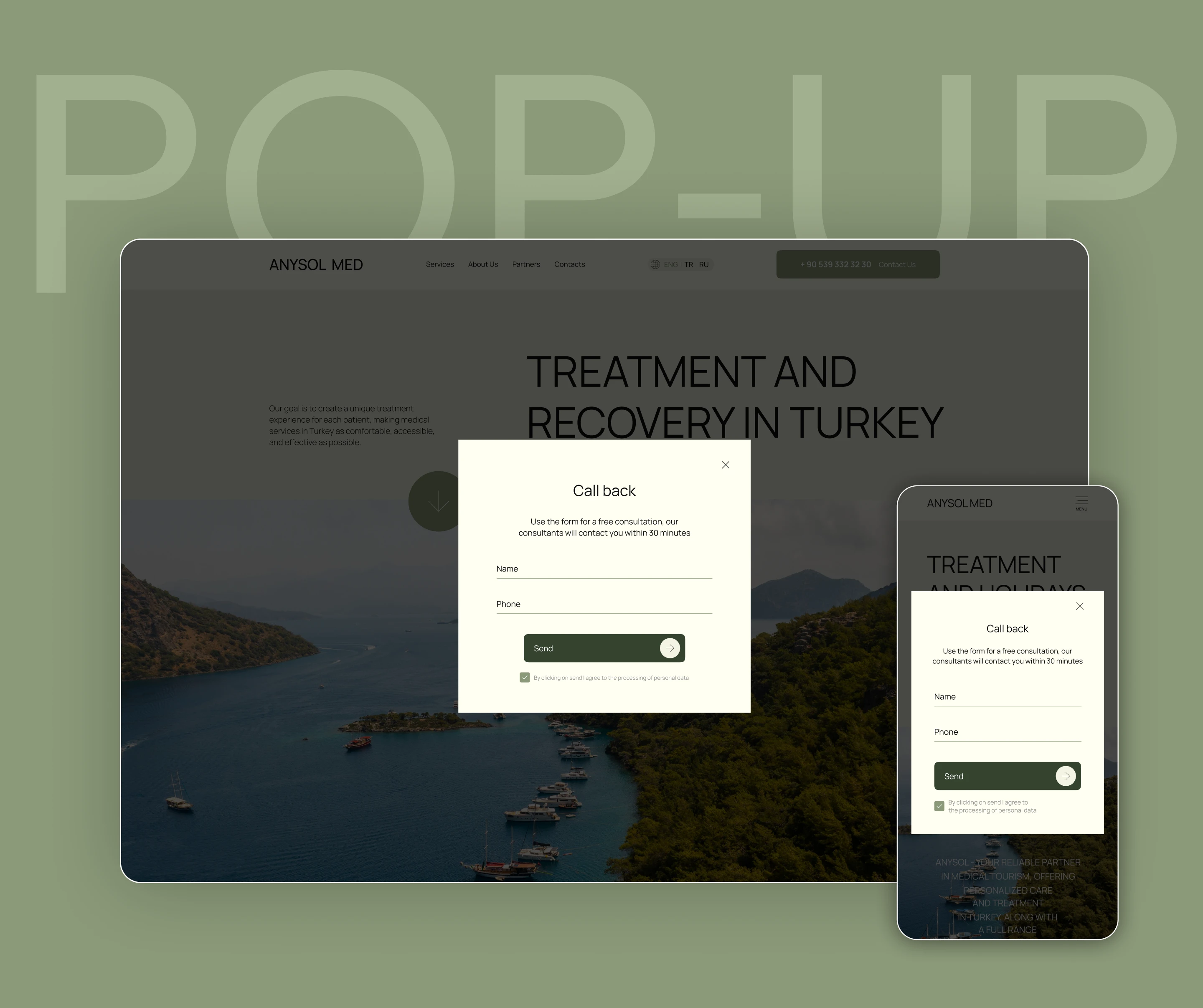Дизайн сайта для медицинского туризма в Турции — Изображение №5 — Интерфейсы на Dprofile