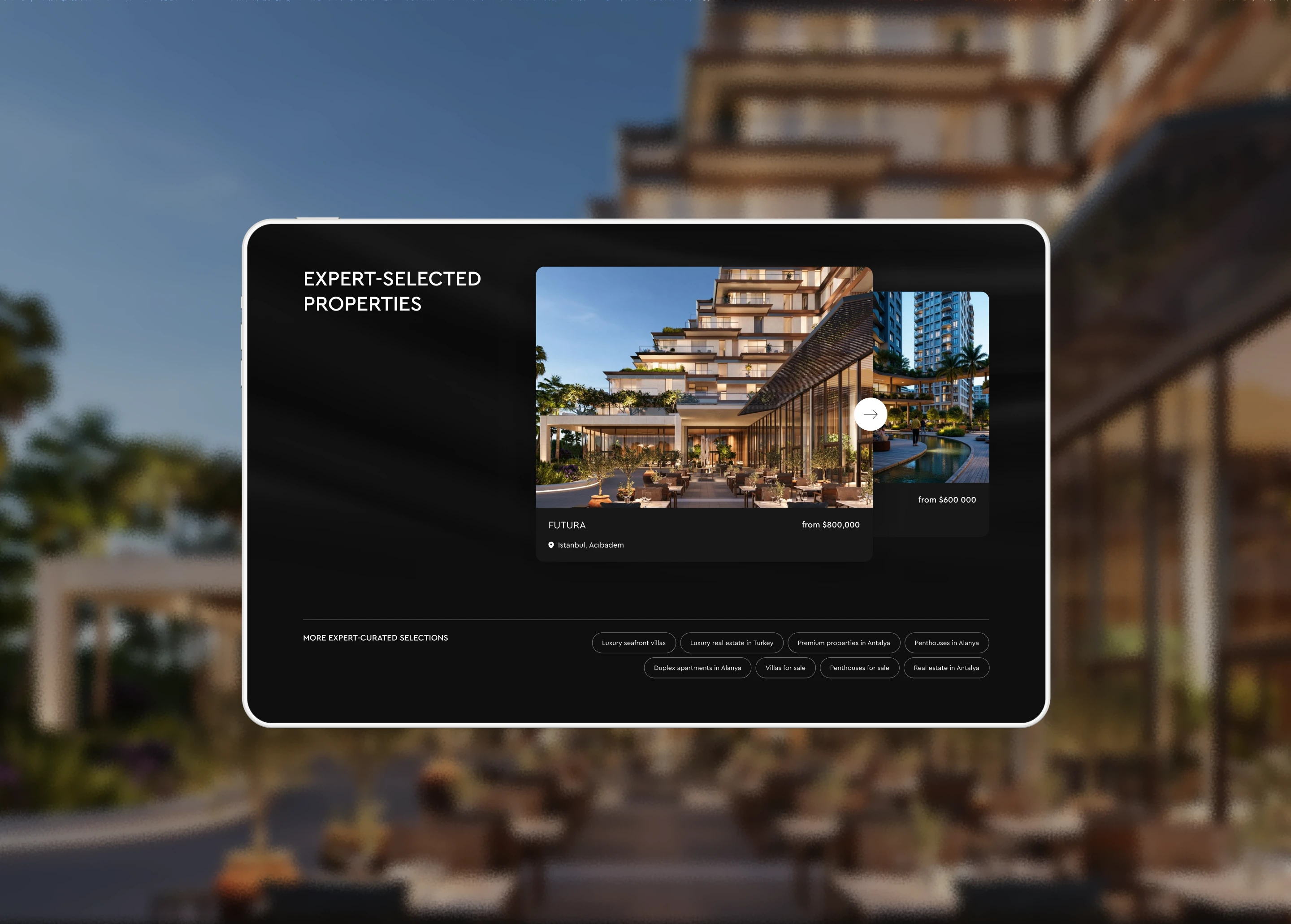 Premium real estate service UX/UI website design — Изображение №13 — Интерфейсы на Dprofile