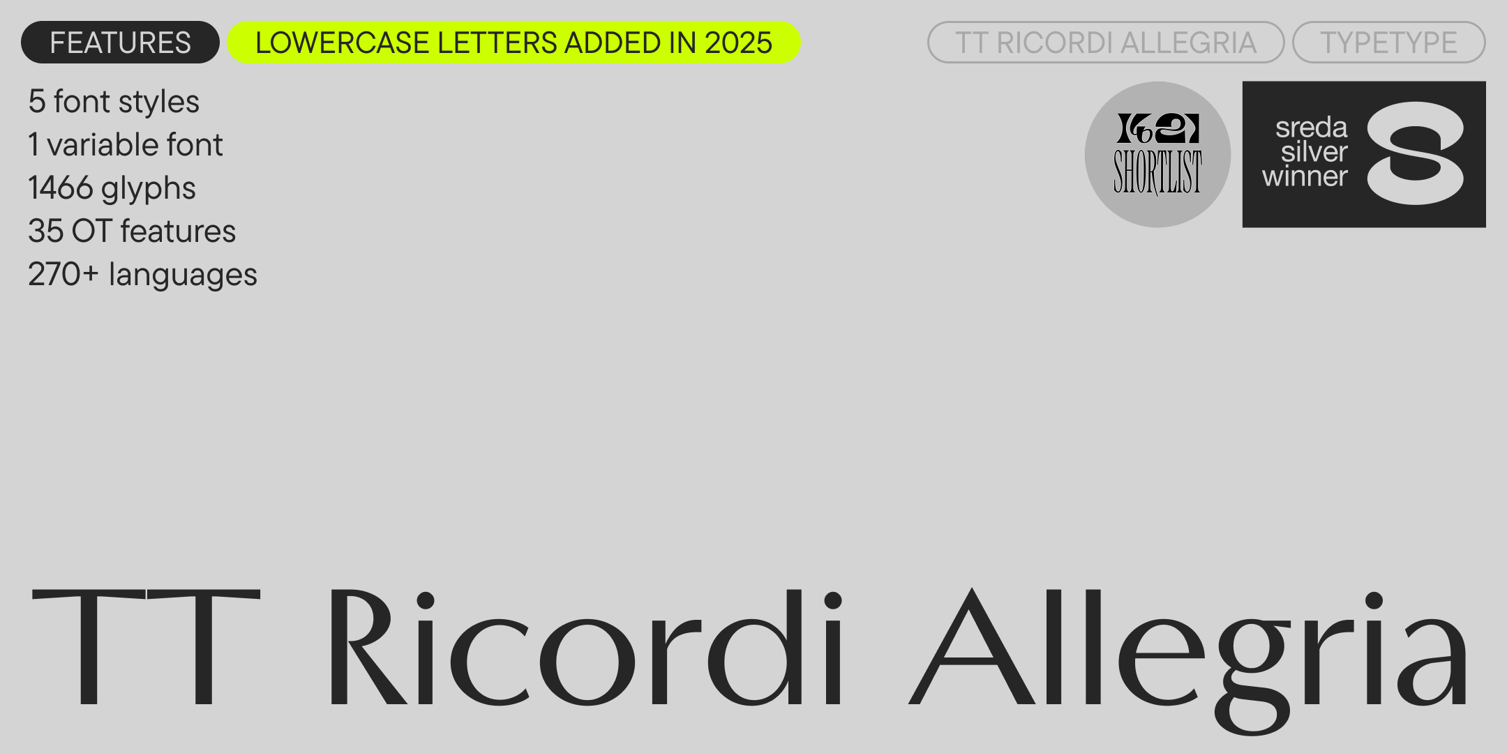 TT Ricordi Allegria UPD 2025 — Изображение №1 — Графика на Dprofile