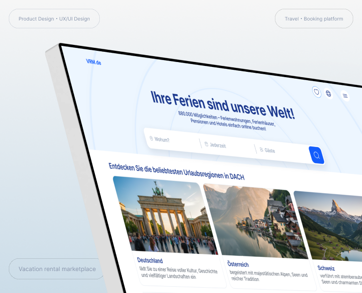 Vacation Rental Marketplace – Product Design & UX/UI на Dprofile