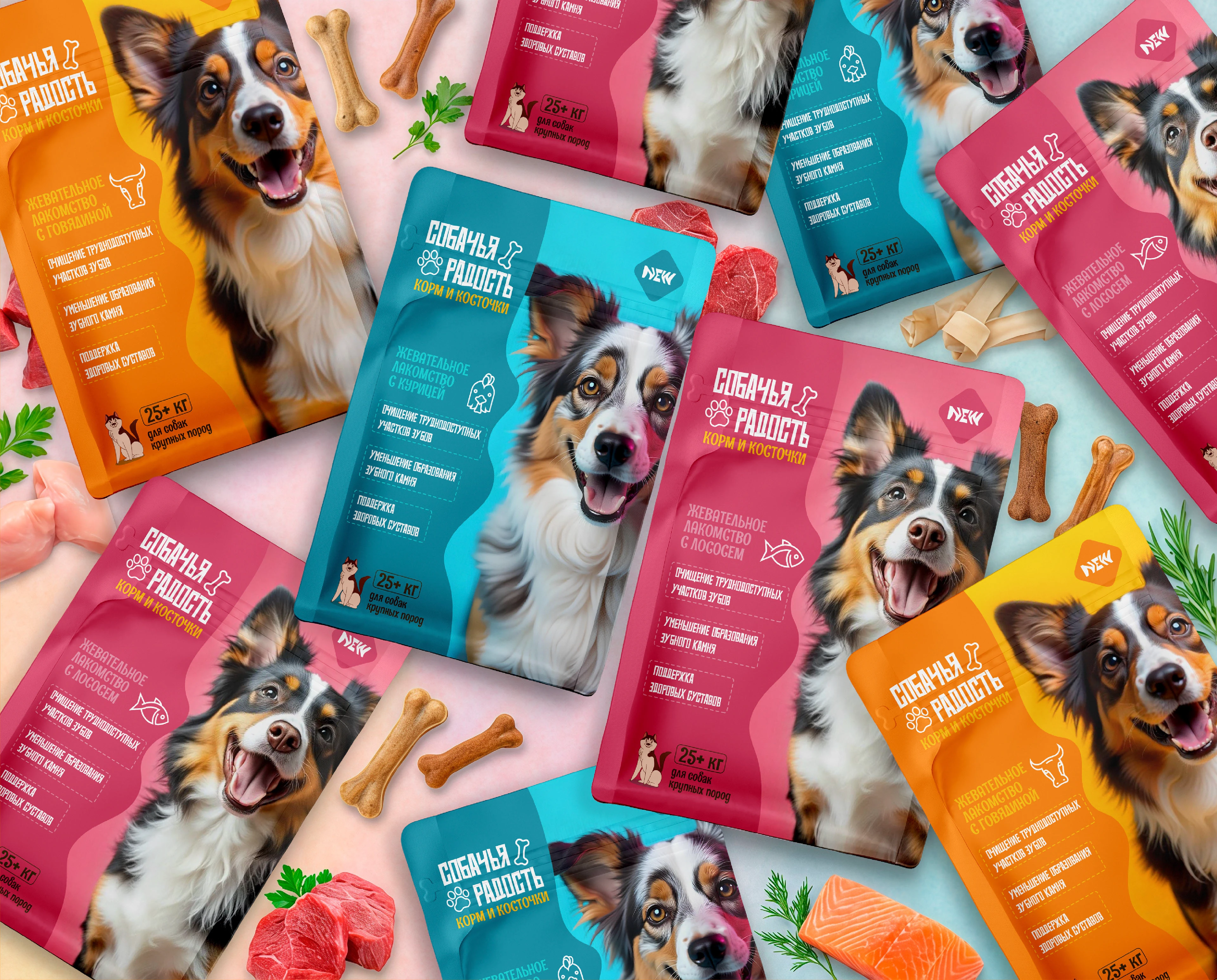 Packaging design for pet food. Дизайн упаковки для лакомства — Изображение №1 — Брендинг на Dprofile