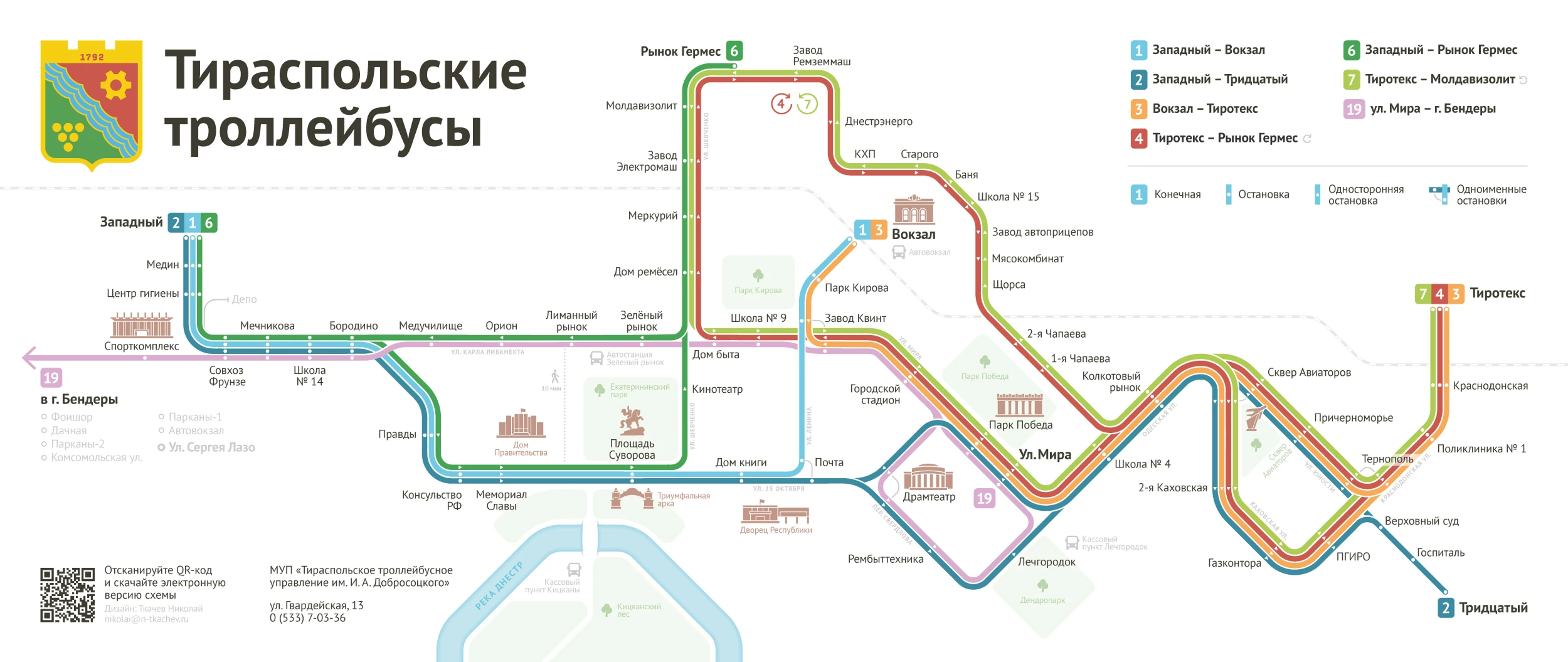 Транспортная схема троллейбусов Тирасполя — Изображение №4 — Брендинг, Графика на Dprofile