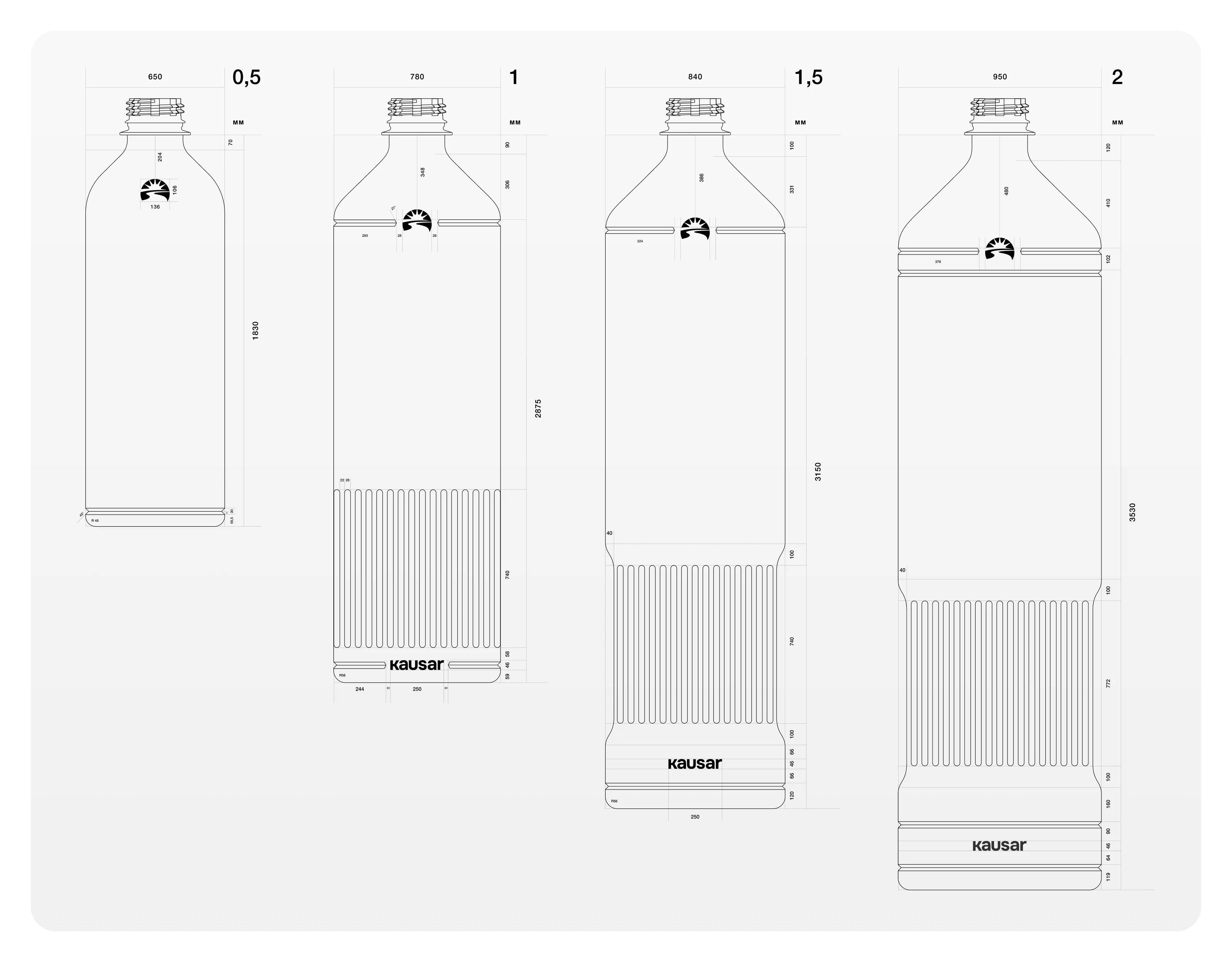 KAUSAR. Упаковка артезианской воды — Изображение №7 — Брендинг, Промдизайн на Dprofile