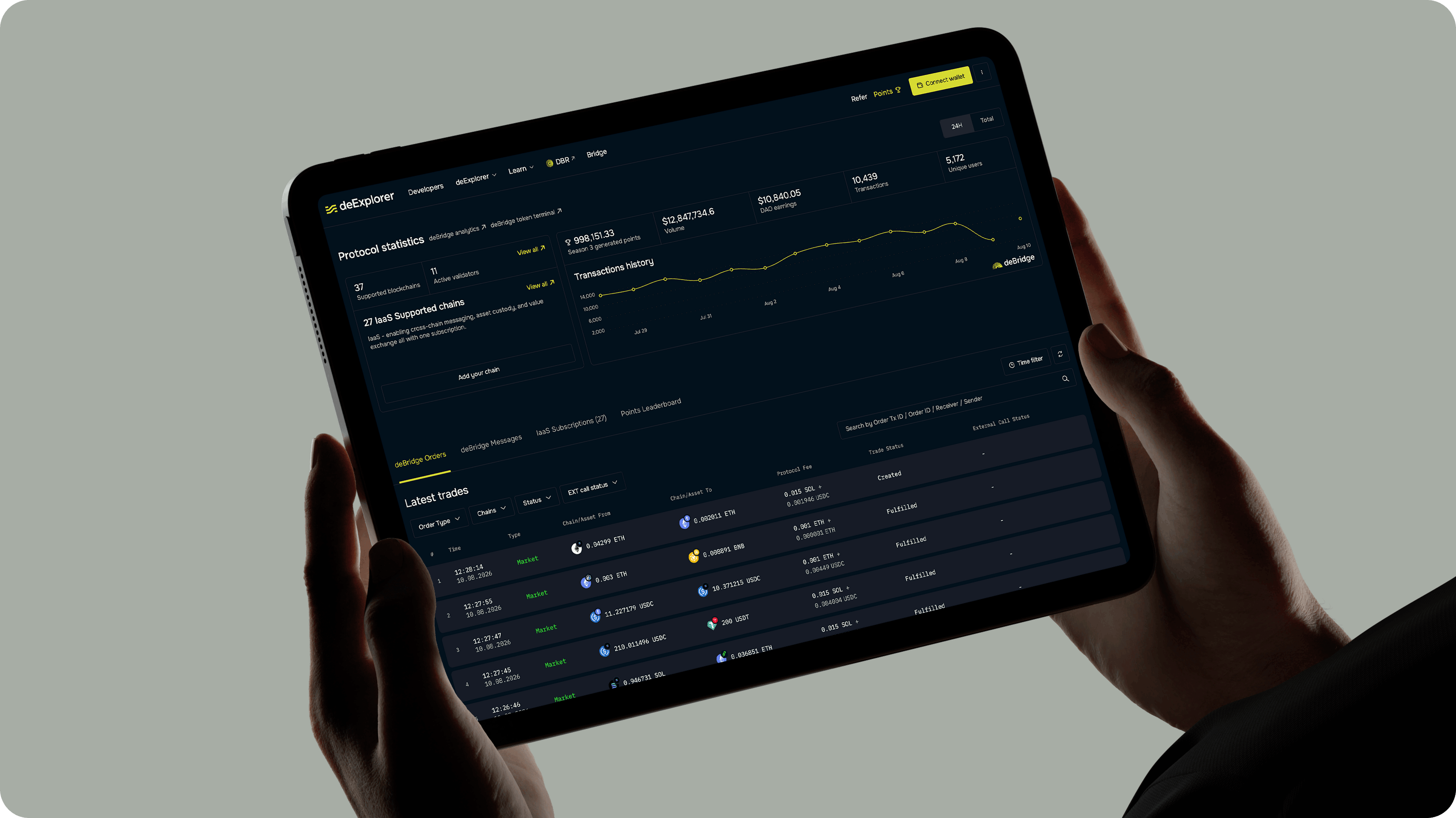 deBridge.com — Изображение №1 — Интерфейсы, Брендинг на Dprofile