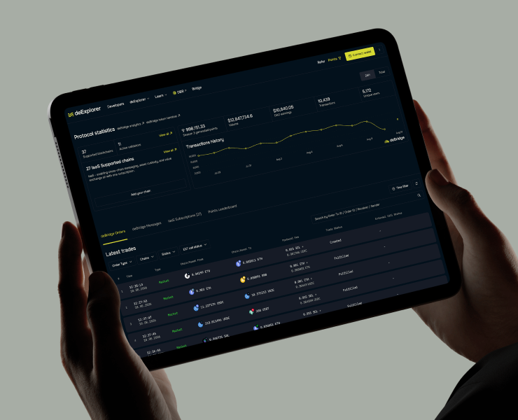 deBridge.com — Интерфейсы, Брендинг на Dprofile