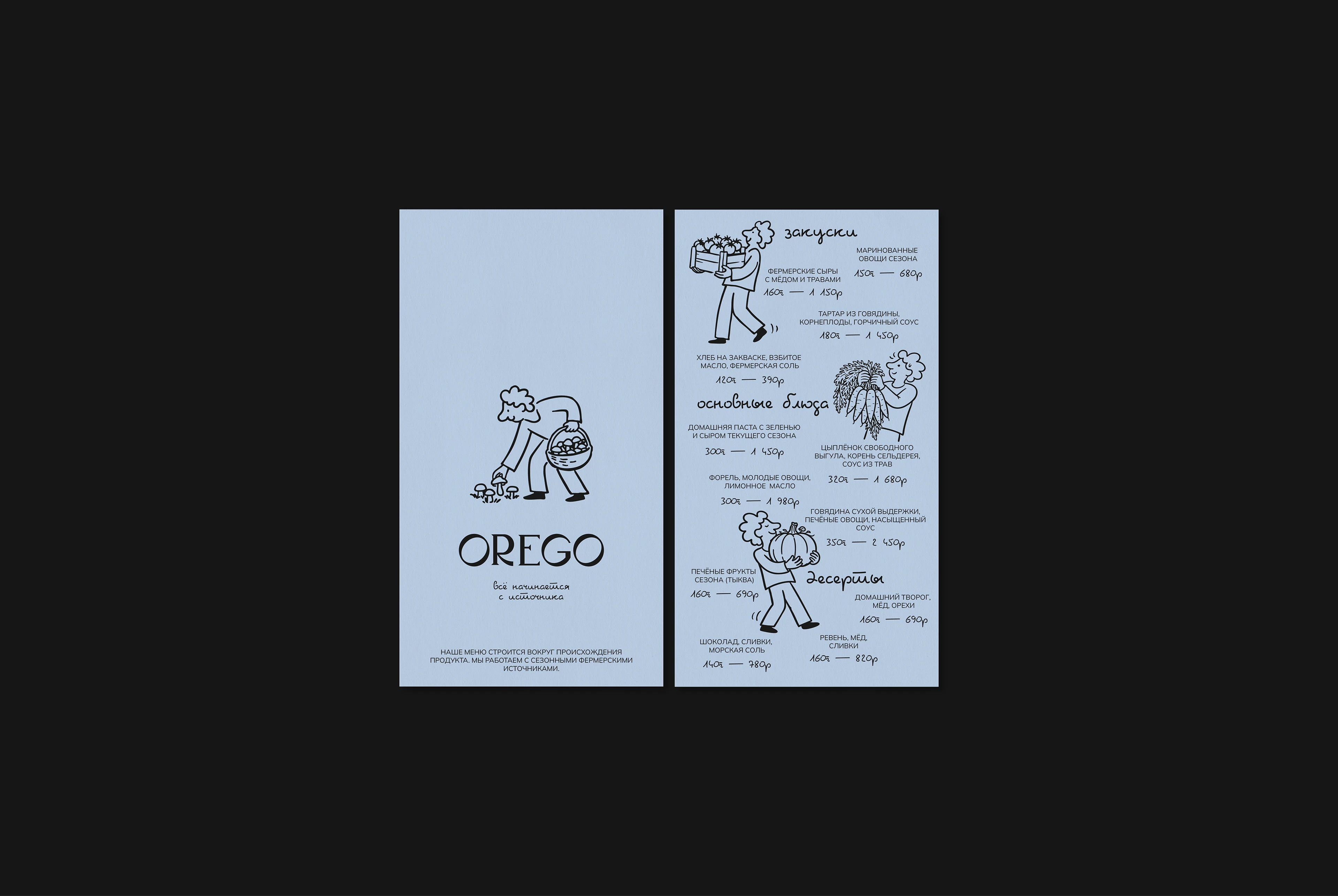 OREGO brand Identity for restaurant / food brand — Изображение №9 — Брендинг на Dprofile