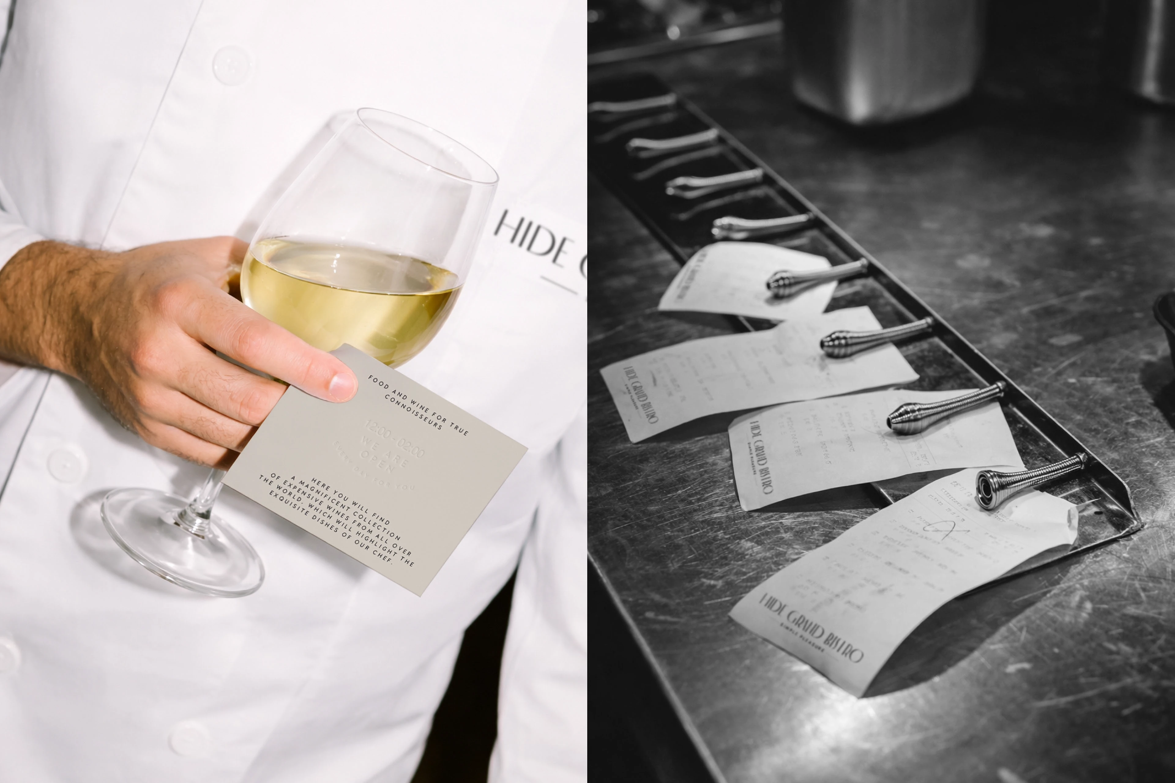 HIDE GRAND BISTRO / restaurant identity — Изображение №9 — Брендинг на Dprofile