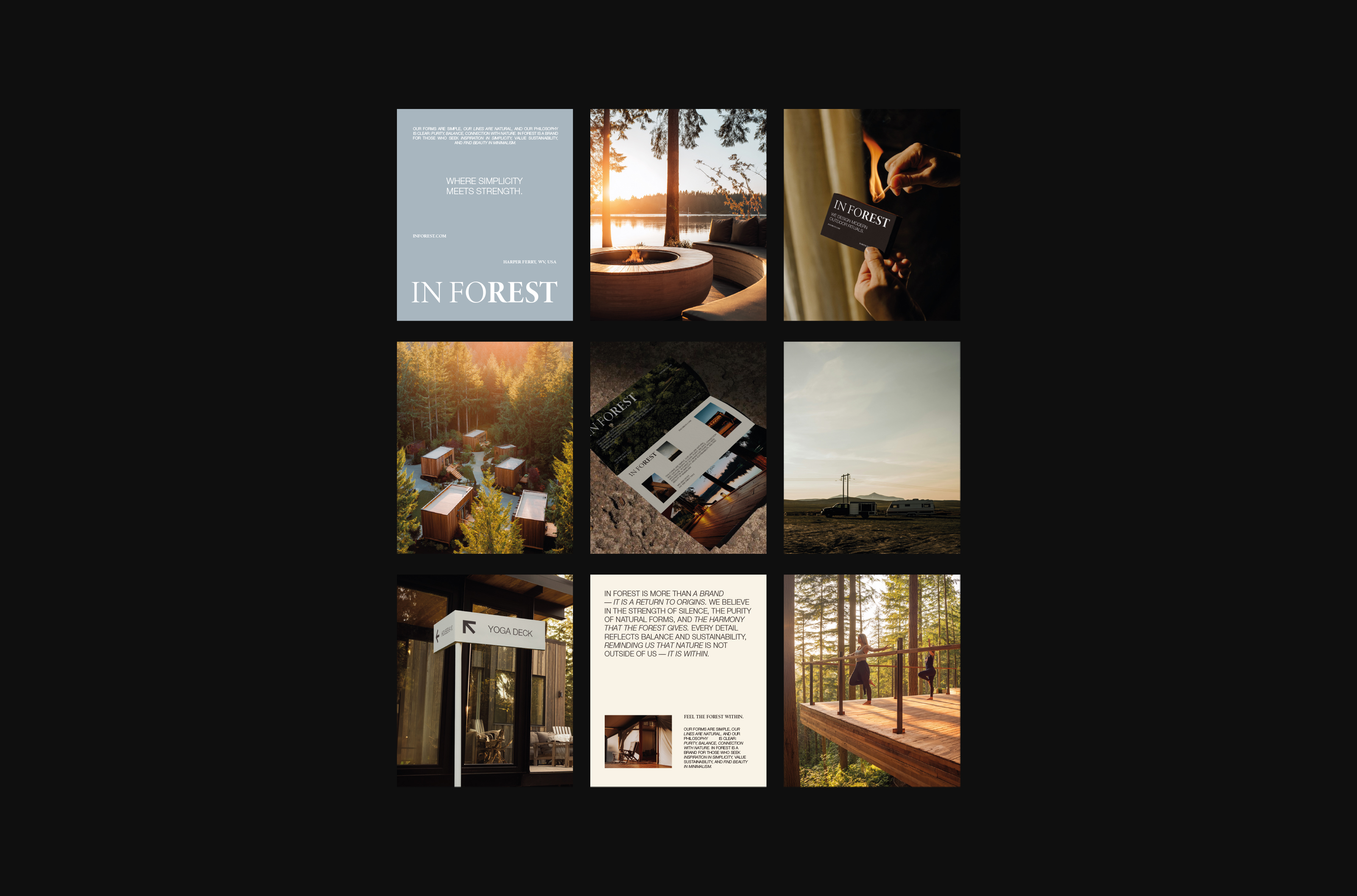 IN FOREST Glamping / брендинг для глэмпинга — Изображение №18 — Брендинг на Dprofile