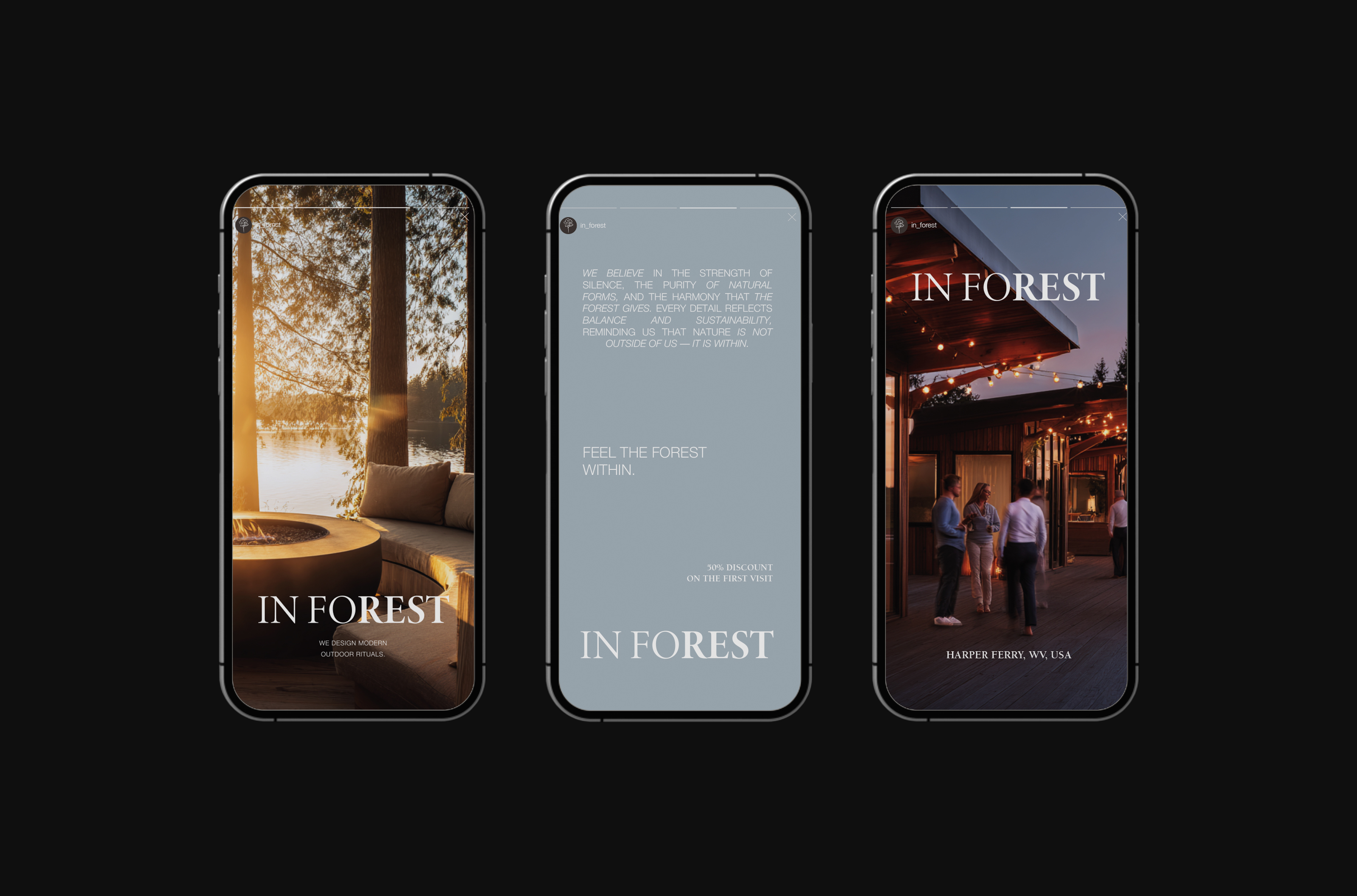 IN FOREST Glamping / брендинг для глэмпинга — Изображение №10 — Брендинг на Dprofile