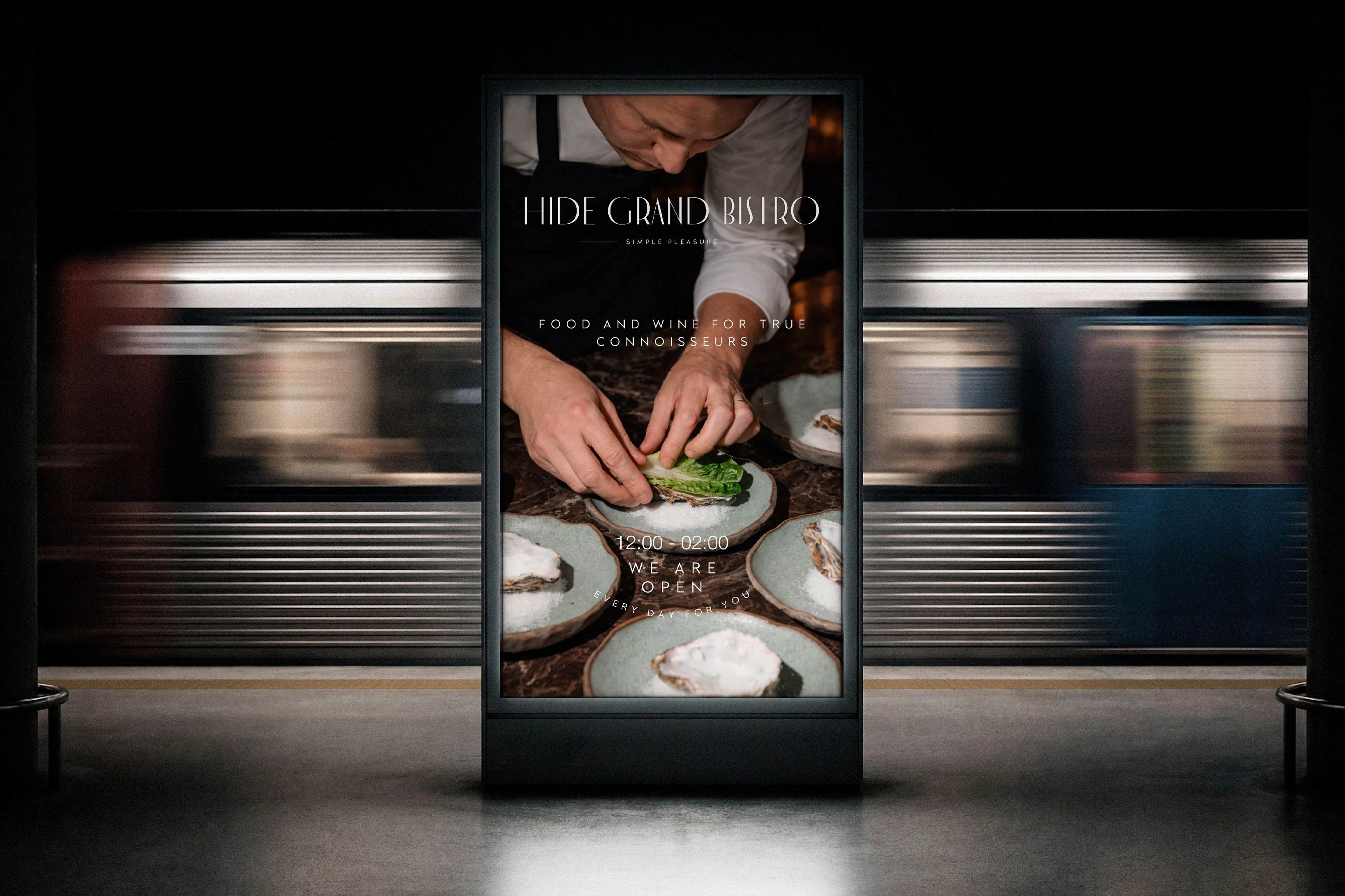 HIDE GRAND BISTRO / restaurant identity — Изображение №16 — Брендинг на Dprofile