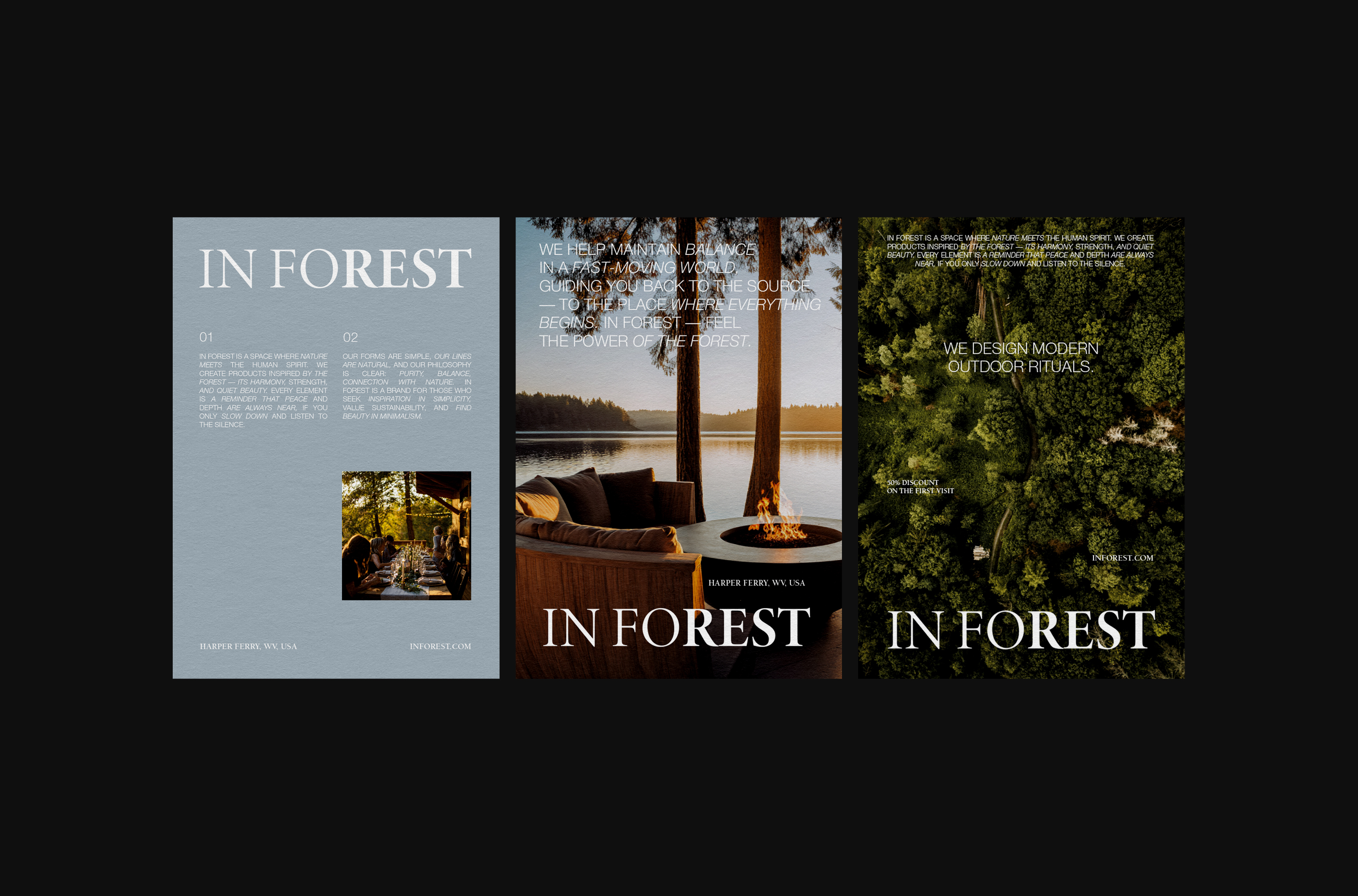 IN FOREST Glamping / брендинг для глэмпинга — Изображение №4 — Брендинг на Dprofile