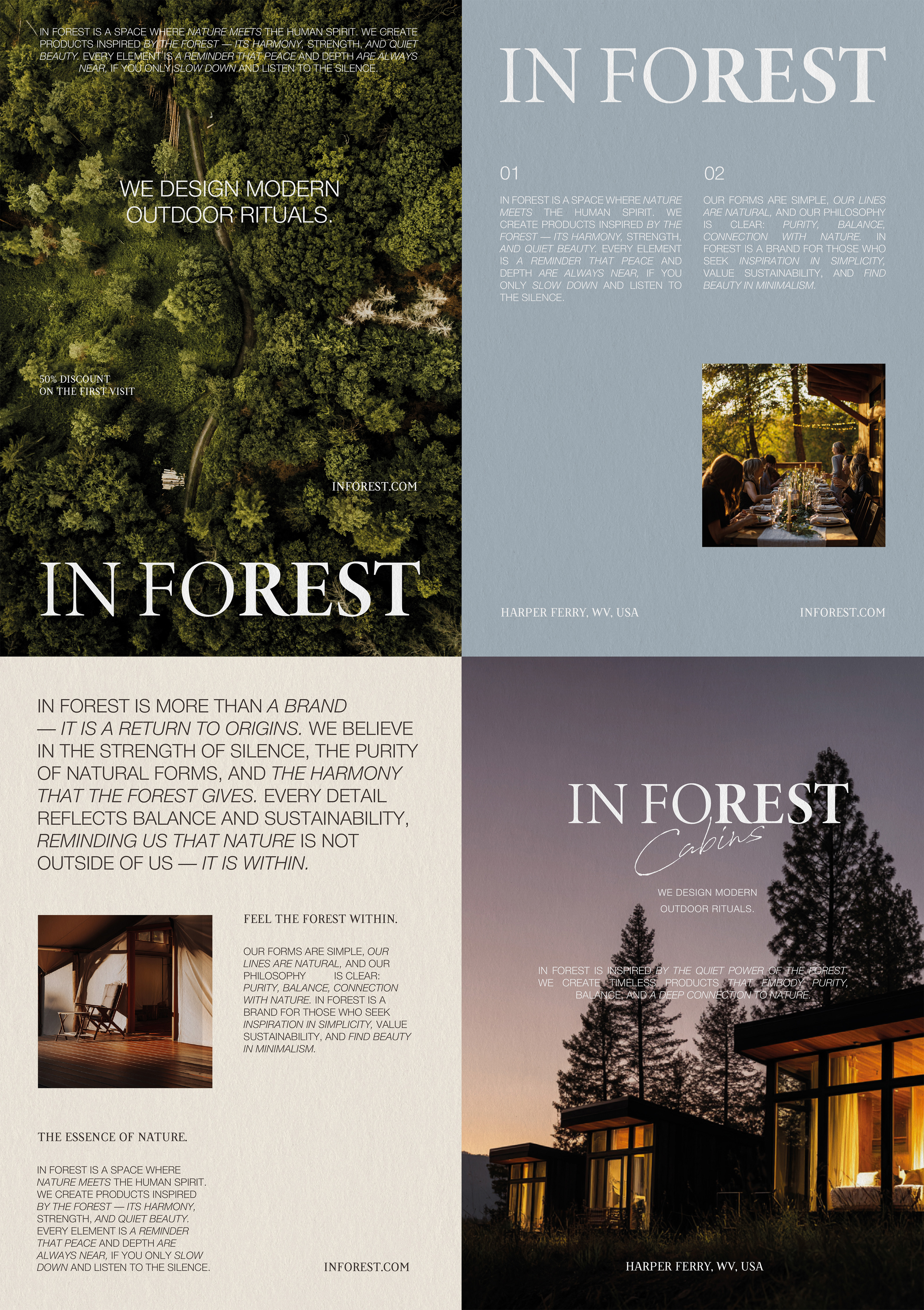 IN FOREST / GLAMPING & CAMPING IDENTITY — Изображение №13 — Брендинг на Dprofile