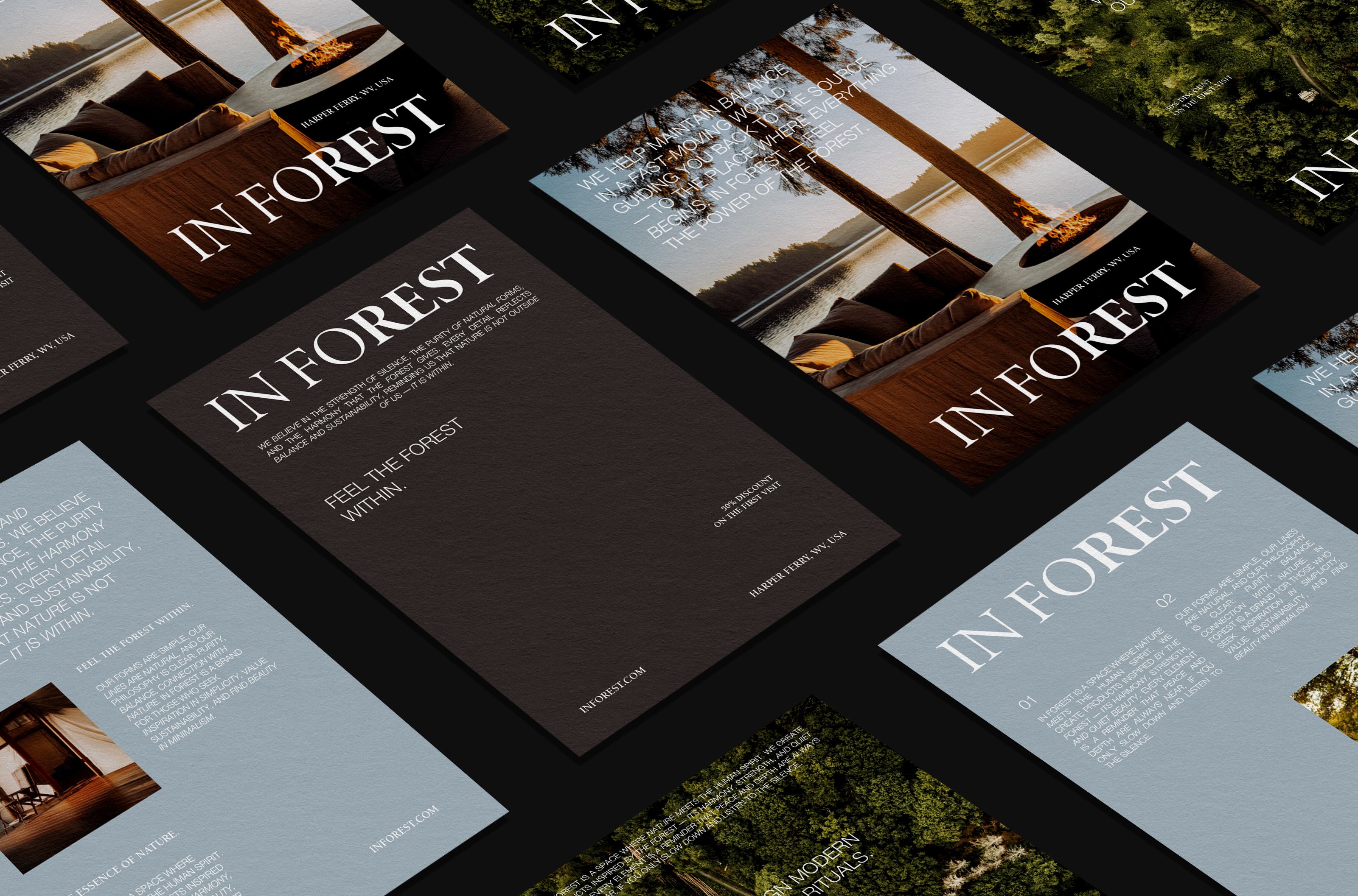 IN FOREST Glamping / брендинг для глэмпинга — Изображение №17 — Брендинг на Dprofile