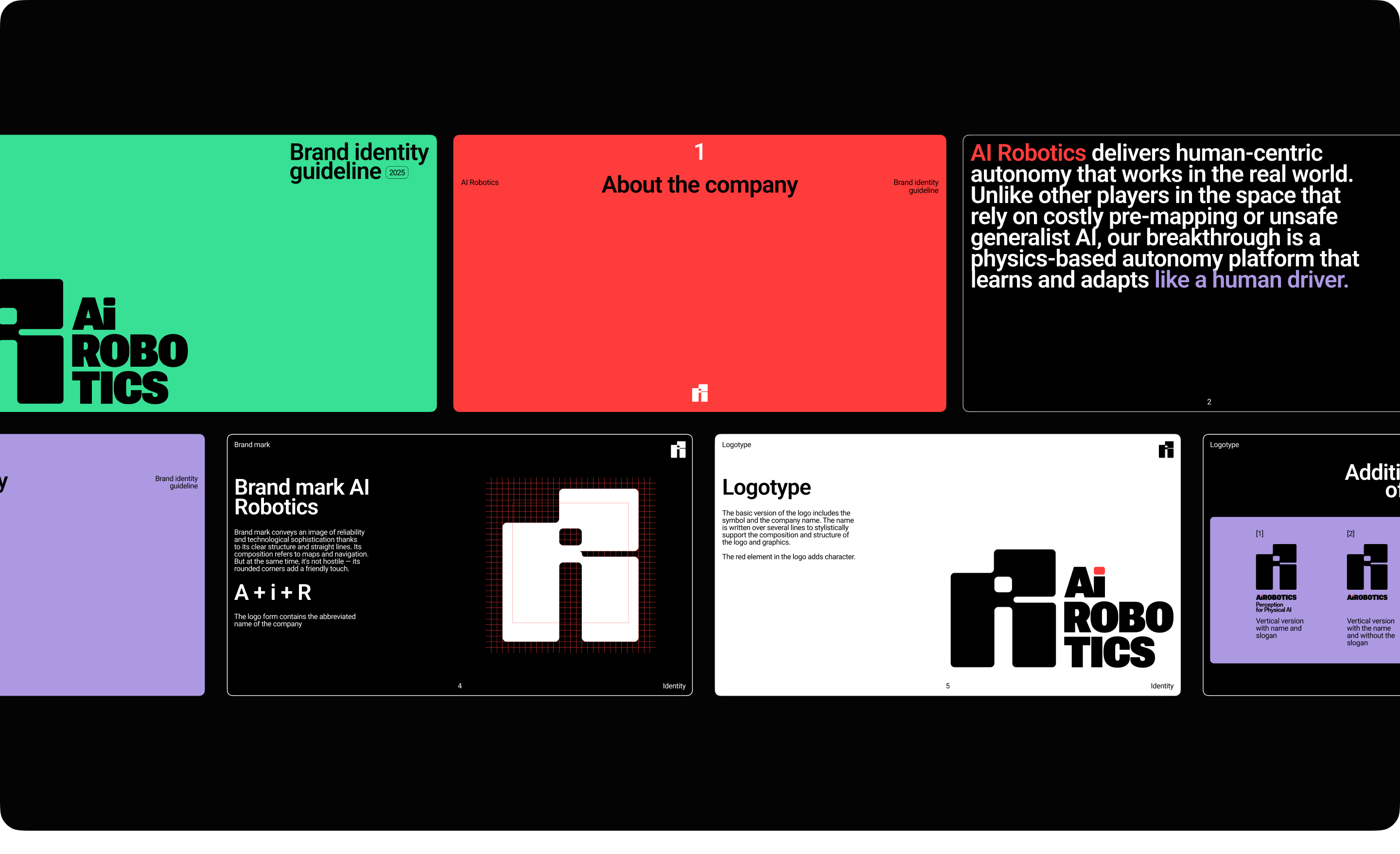 Айдентика AI Robotics: Бренд автономного транспорта — Изображение №15 — Брендинг, Графика на Dprofile