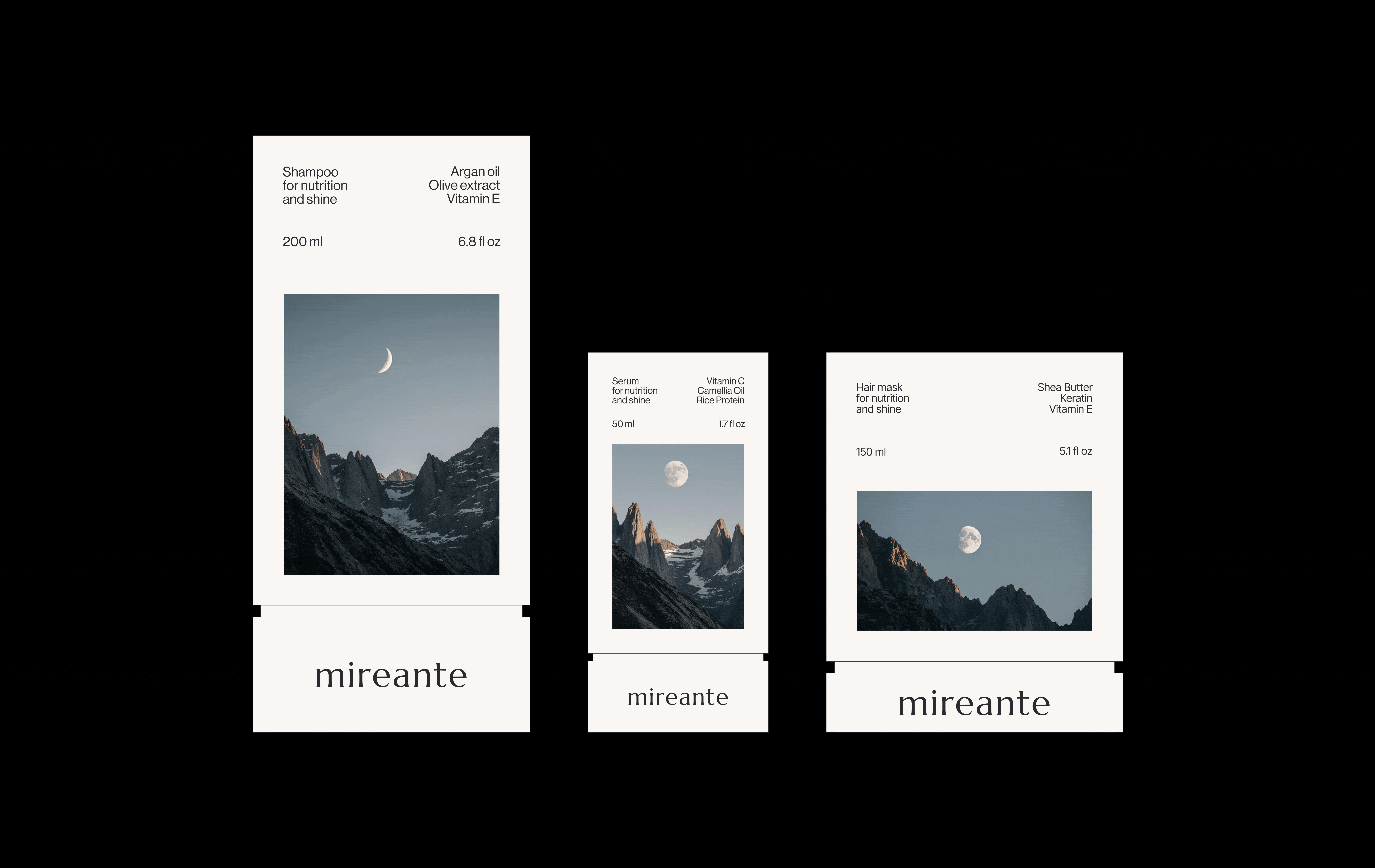 Mireante | айдентика уходовой косметики для волос — Изображение №12 — Брендинг, 3D на Dprofile