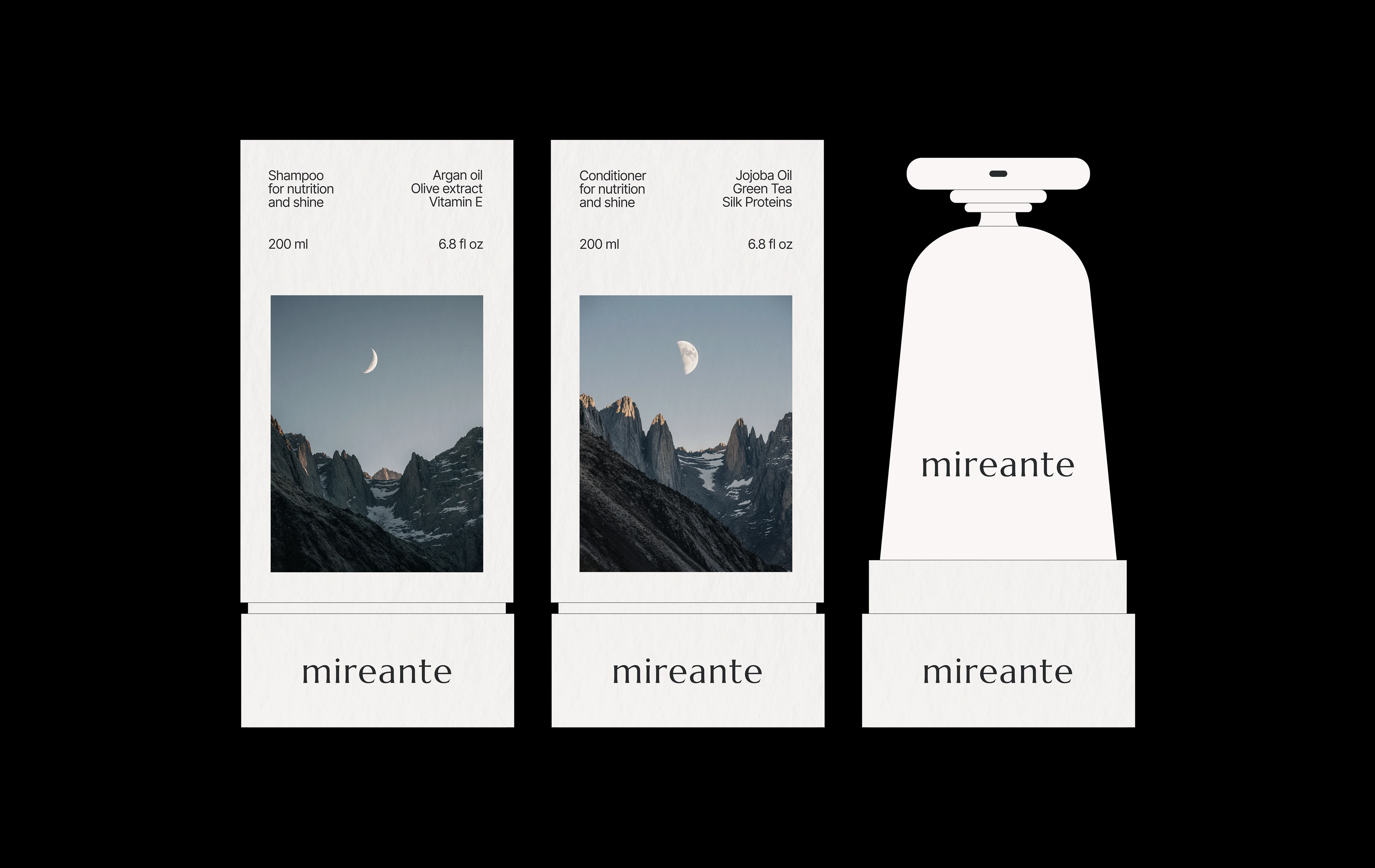 Mireante | айдентика уходовой косметики для волос — Изображение №5 — Брендинг, 3D на Dprofile