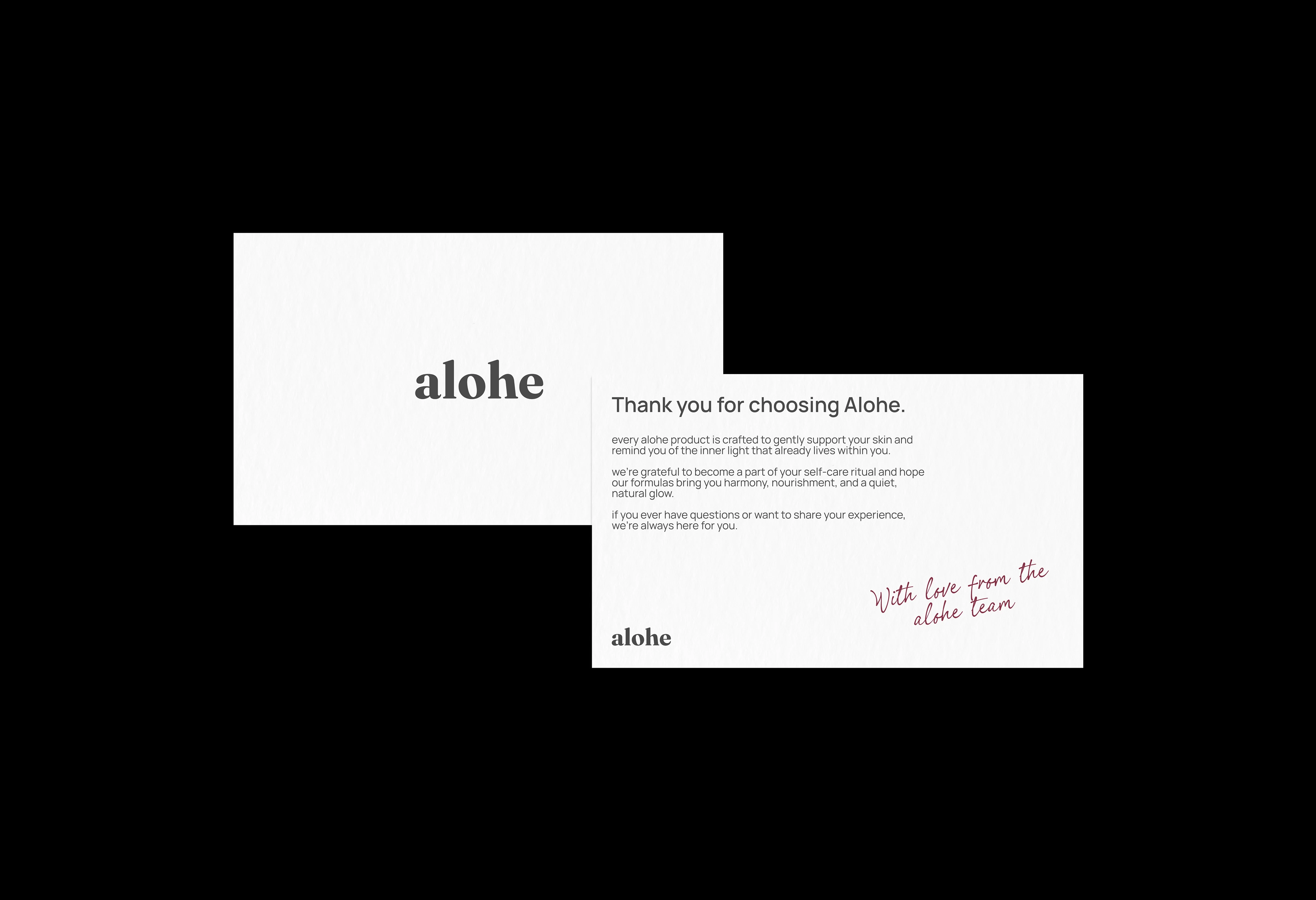 Alohe | айдентика для уходовой косметики — Изображение №7 — Брендинг на Dprofile