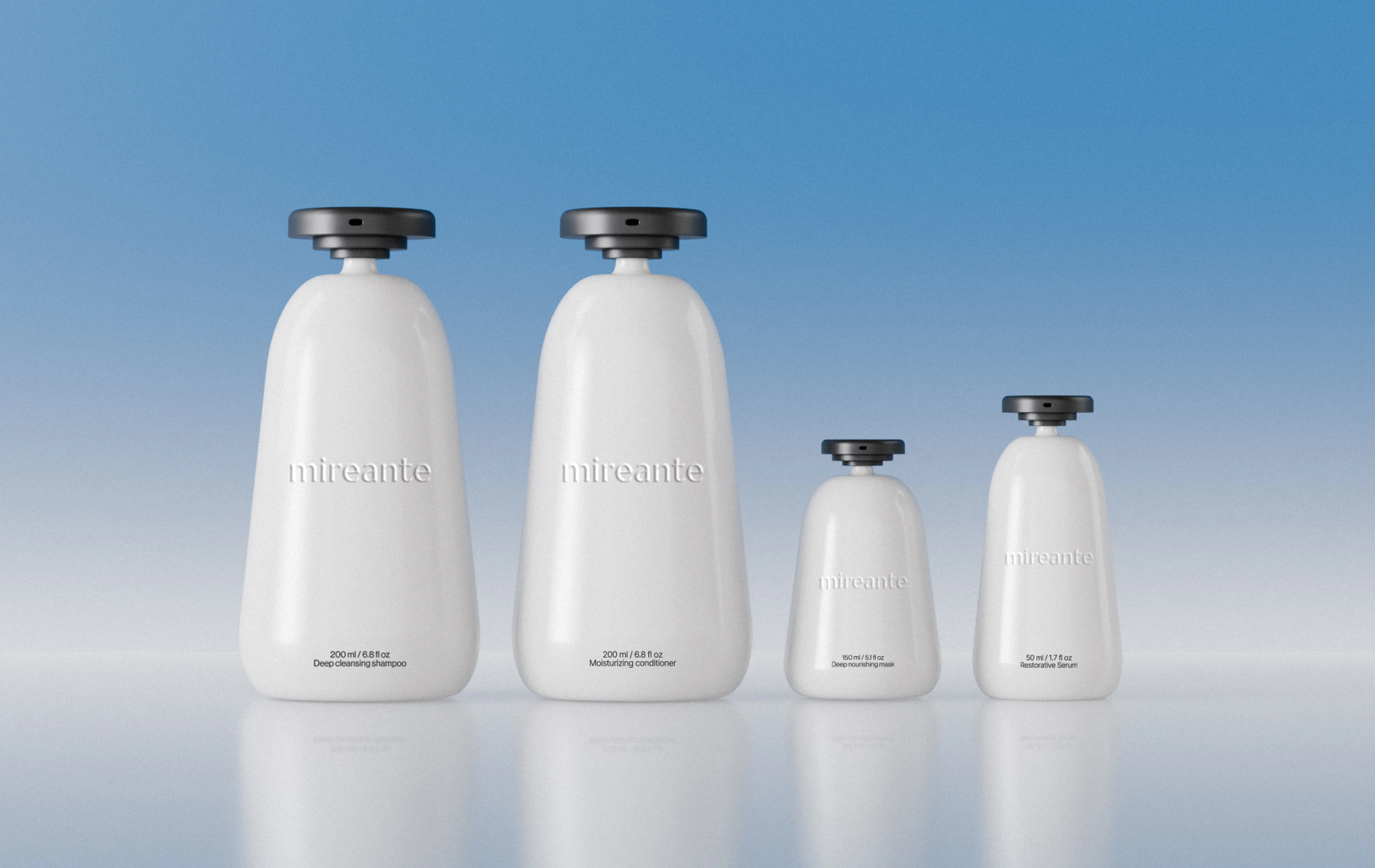 Mireante | айдентика уходовой косметики для волос — Изображение №16 — Брендинг, 3D на Dprofile