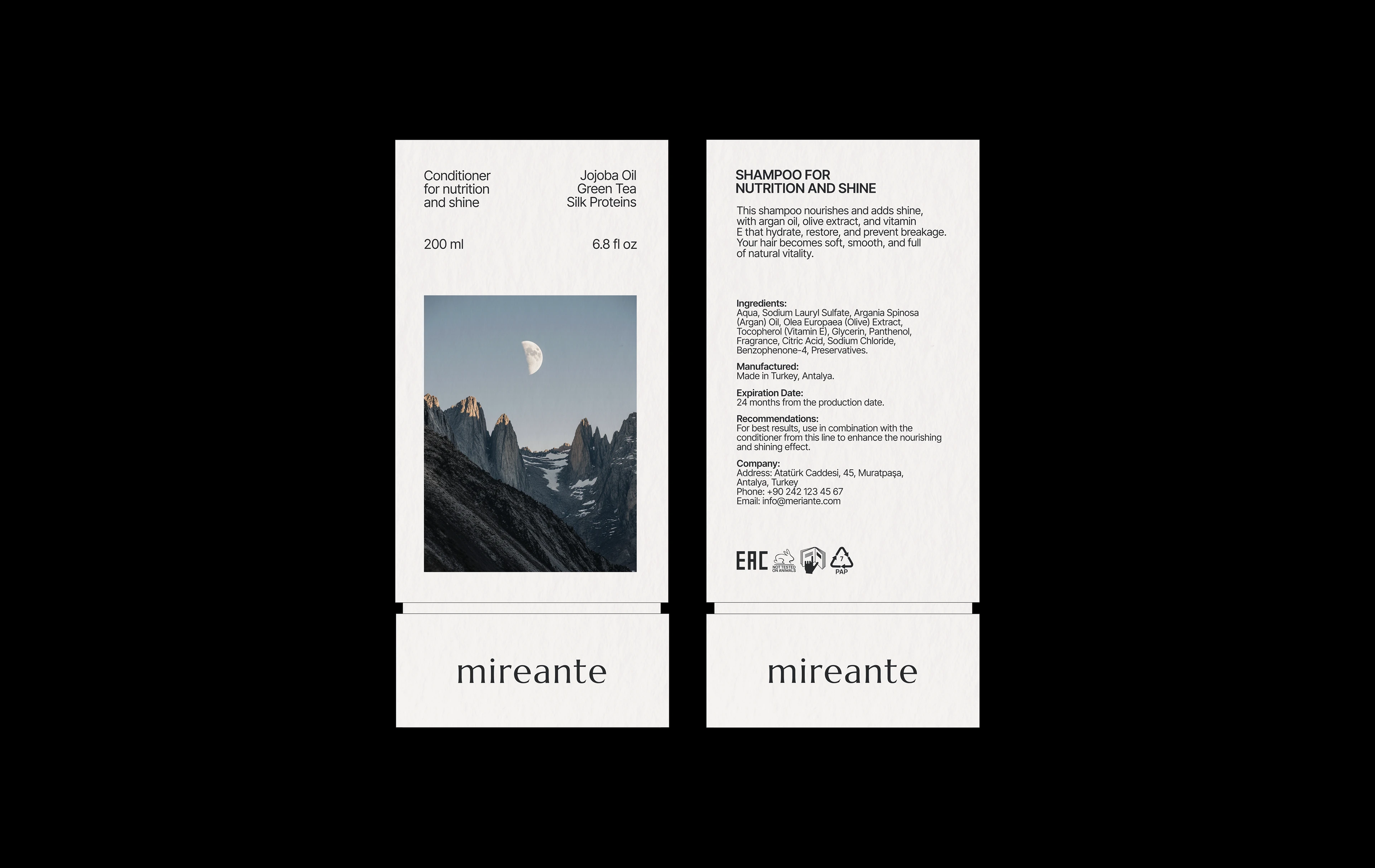 Mireante | айдентика уходовой косметики для волос — Изображение №17 — Брендинг, 3D на Dprofile