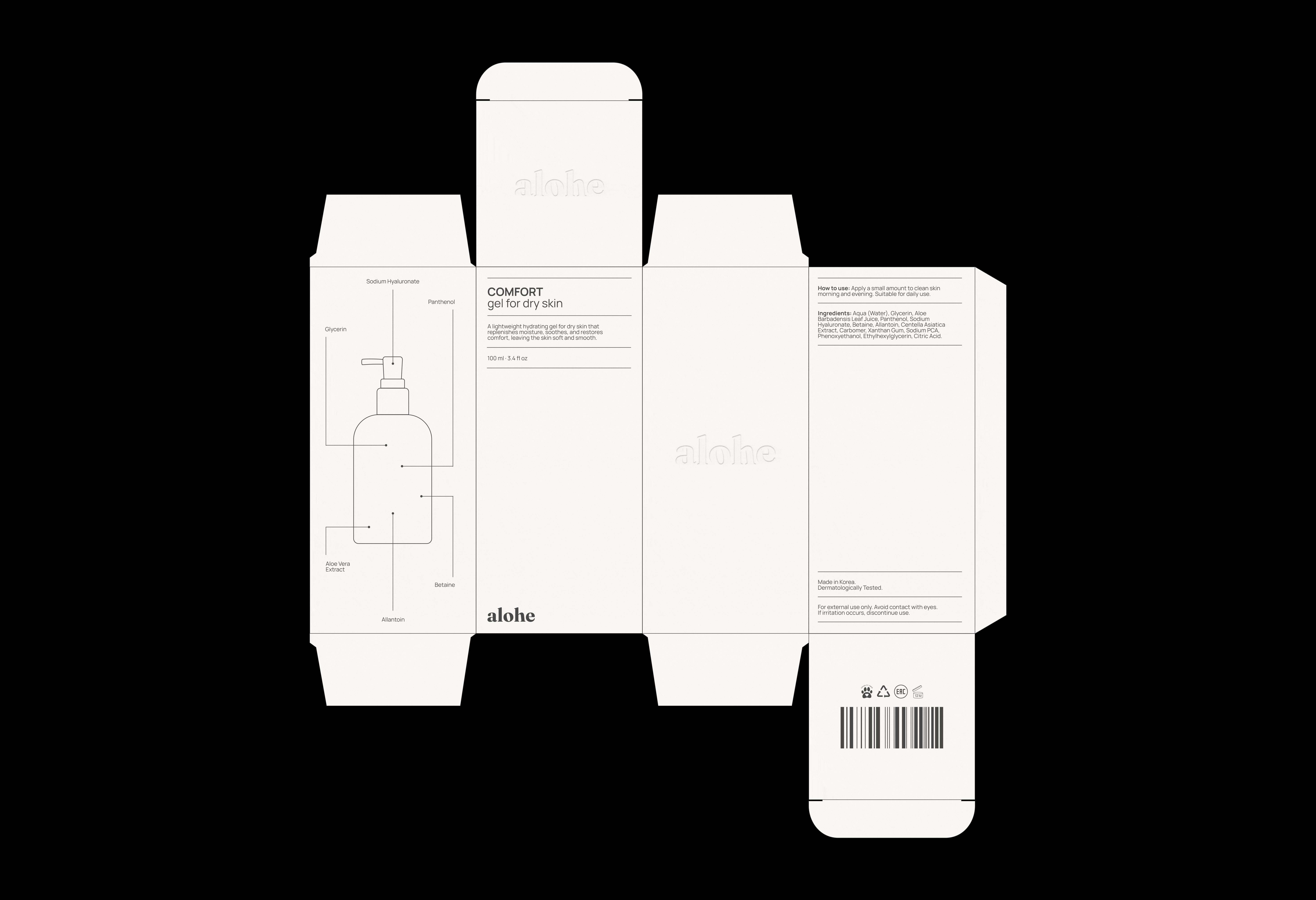 Alohe | айдентика для уходовой косметики — Изображение №9 — Брендинг на Dprofile