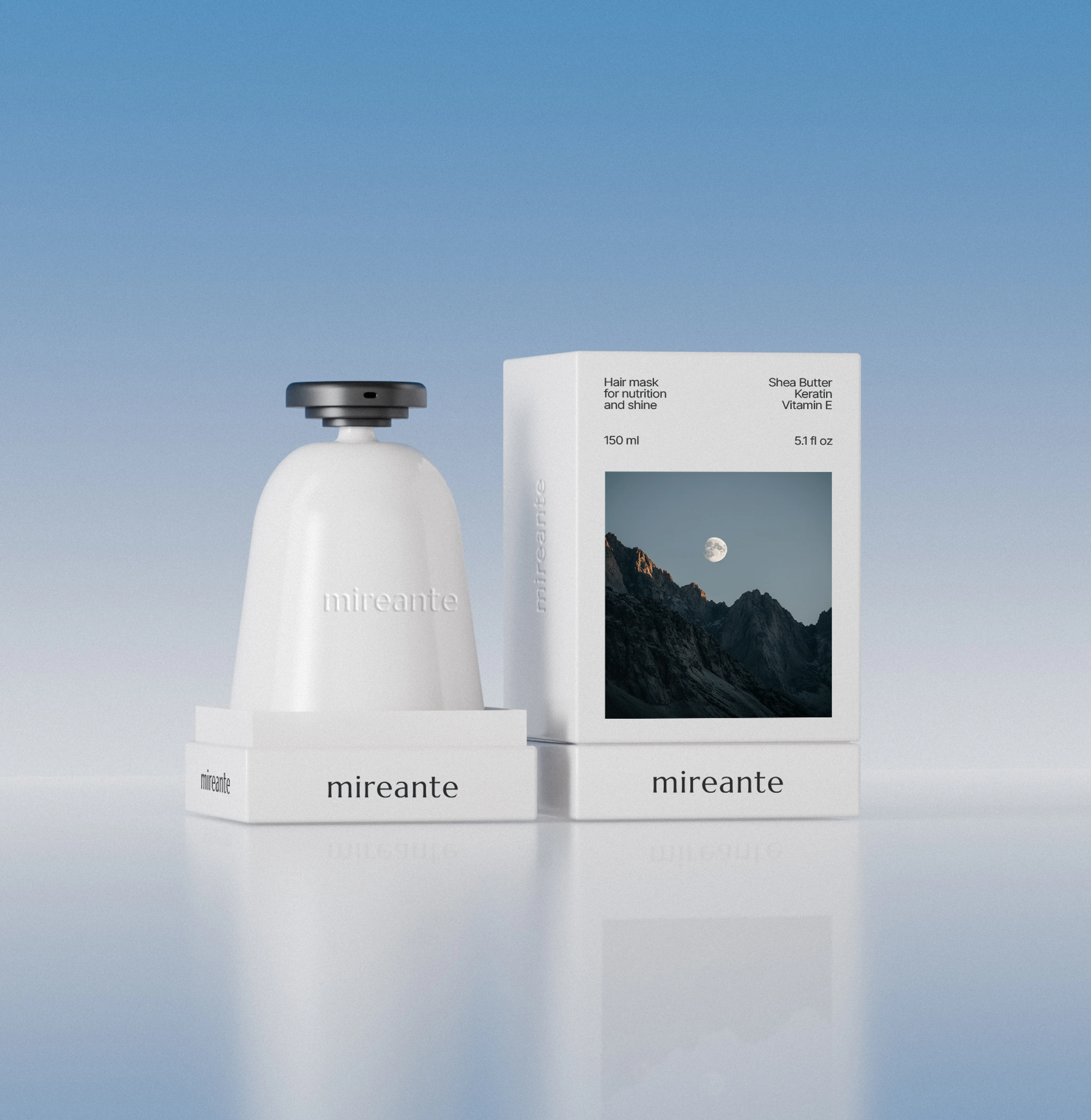 Mireante | айдентика уходовой косметики для волос — Изображение №14 — Брендинг, 3D на Dprofile