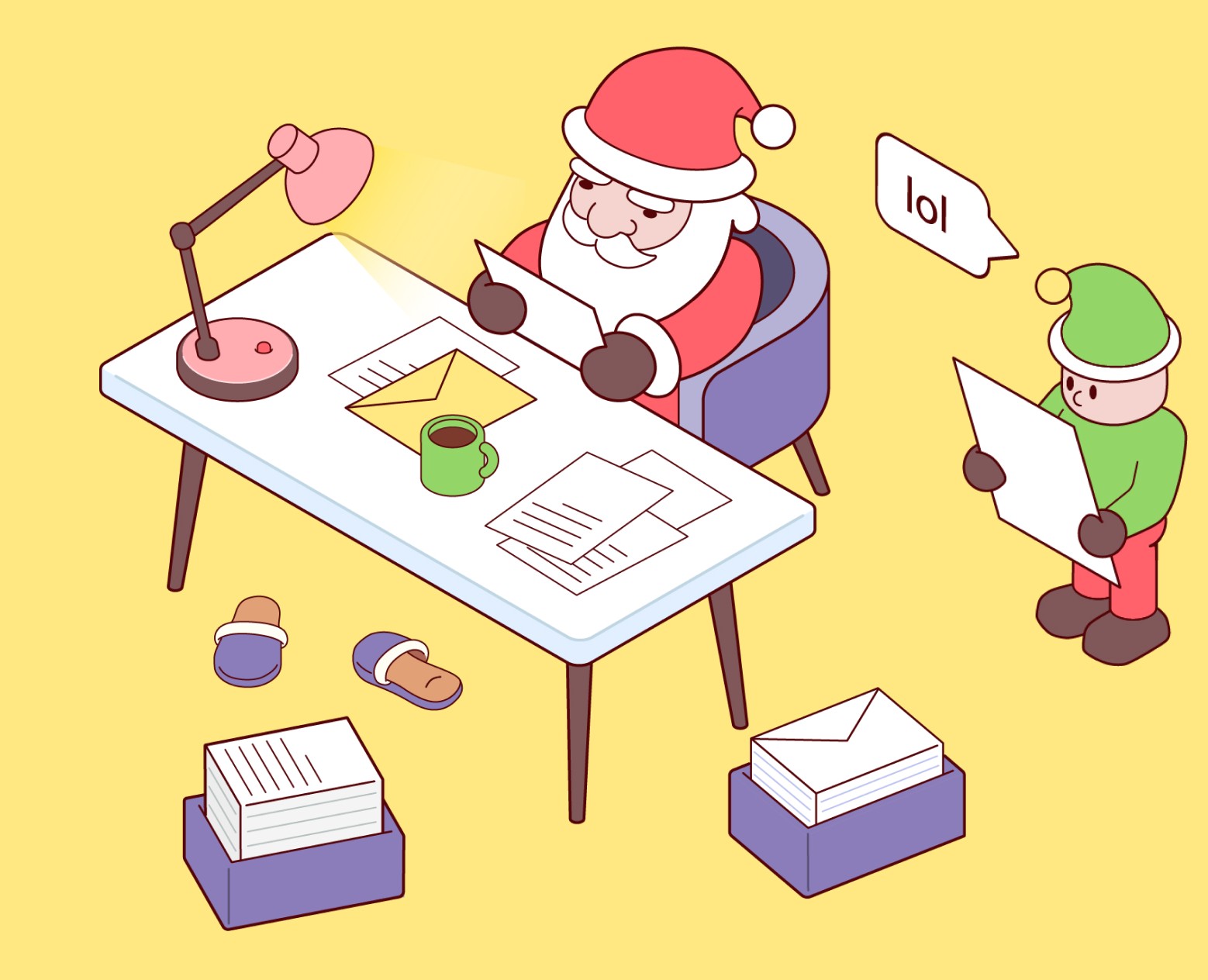 Have you been a bad boy? (Santa's workshop) — Иллюстрация на Dprofile