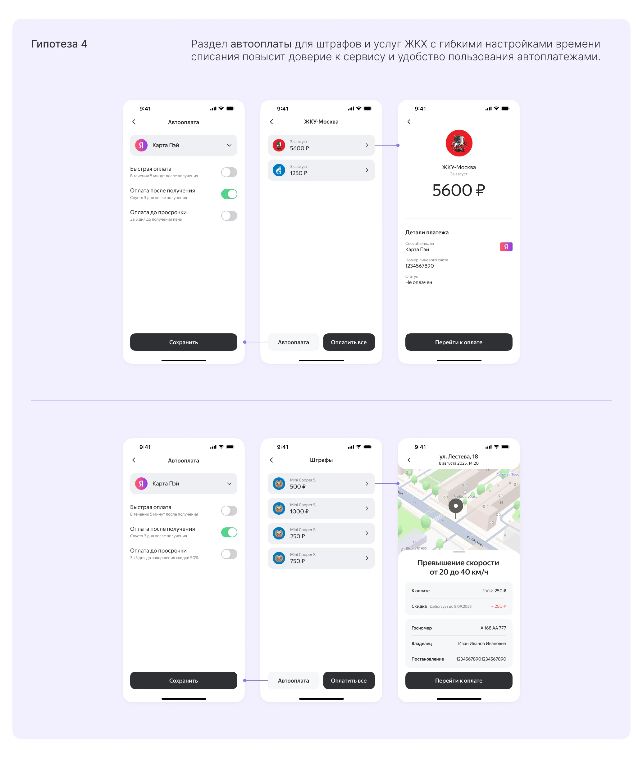 Автоплатежи для Яндекс Пэй — Изображение №6 — Интерфейсы на Dprofile
