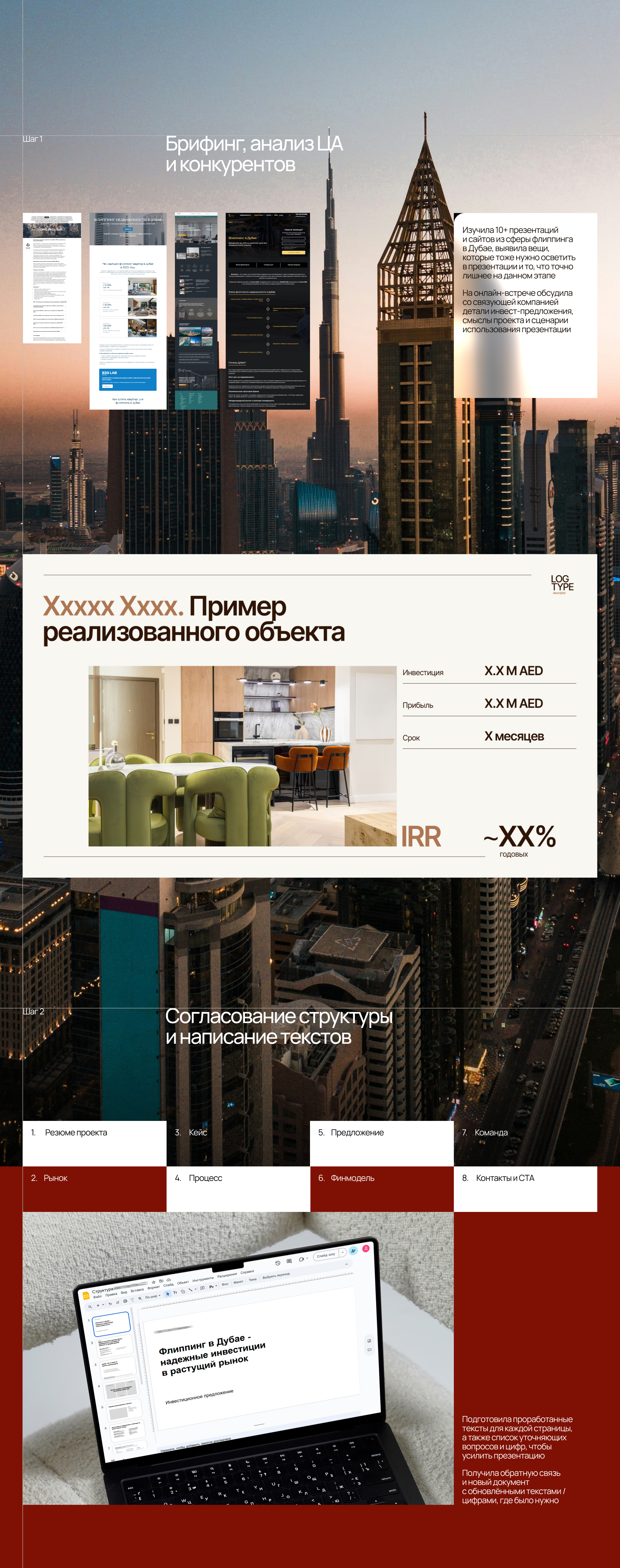 Инвестиционная презентация для флиппинга в Дубае — Изображение №4 — Графика, Маркетинг на Dprofile