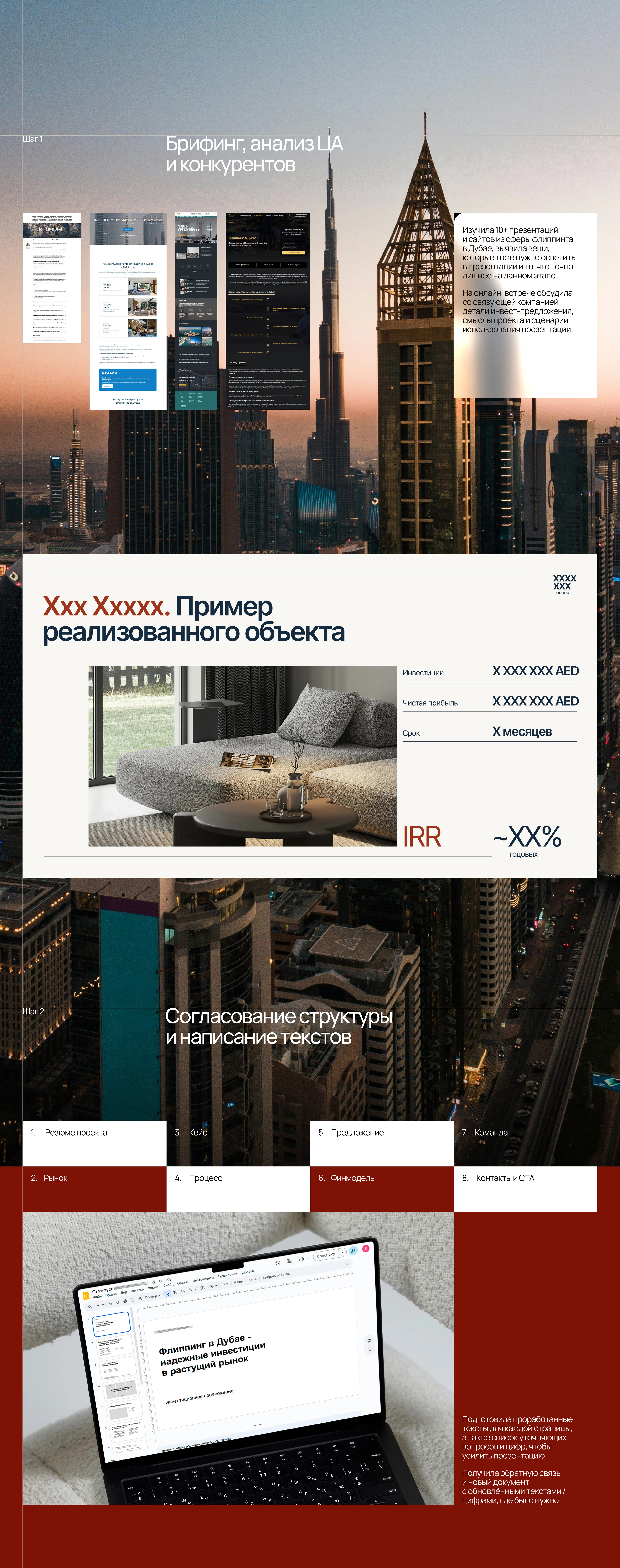Инвестиционная презентация для флиппинга в Дубае — Изображение №3 — Графика, Маркетинг на Dprofile